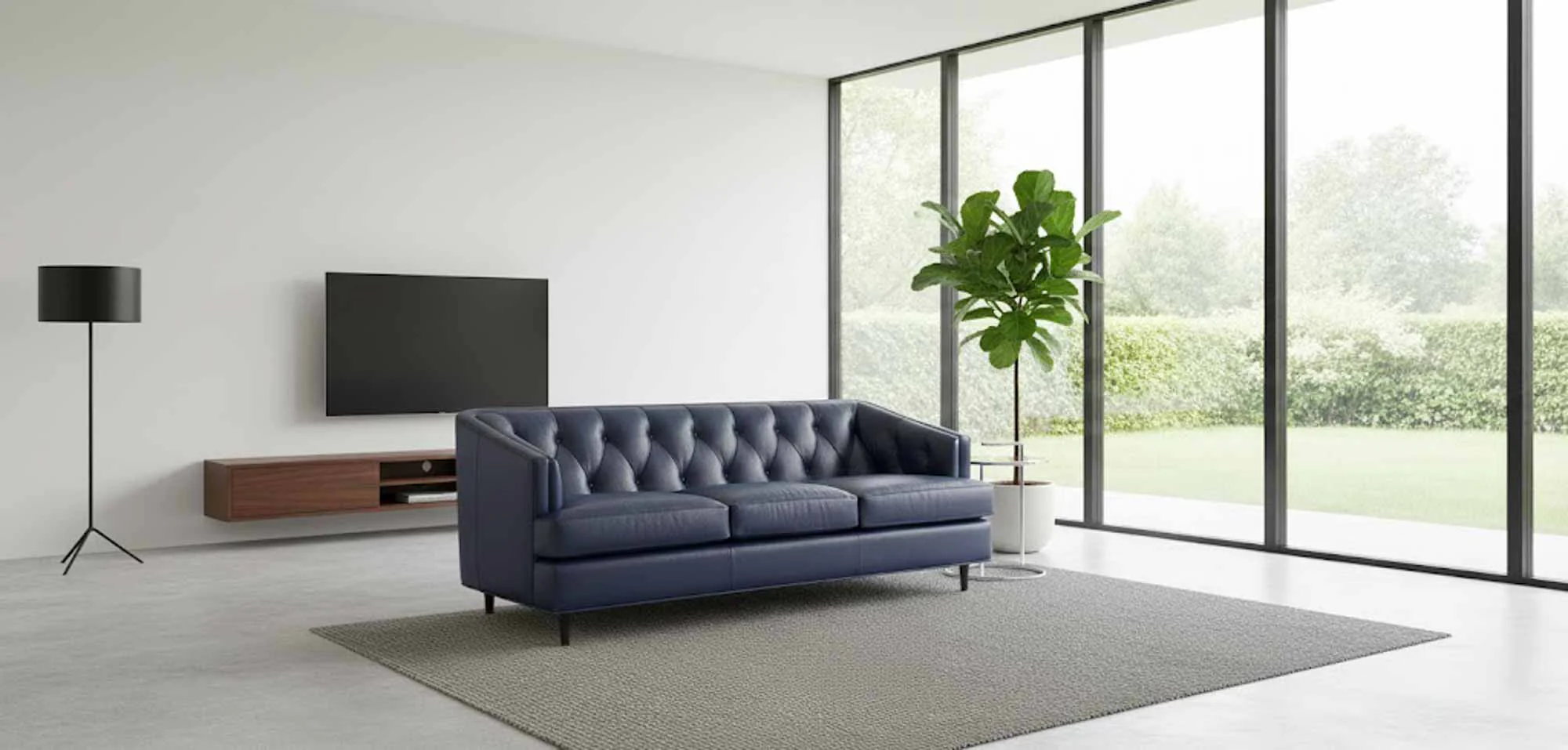 Abbey Leather Sofa - Image 6