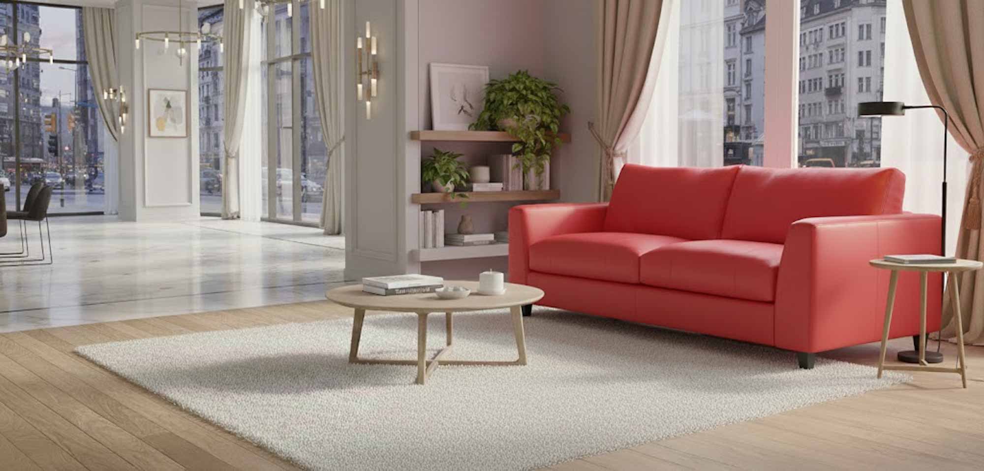 Adele Leather Loveseat - Image 5