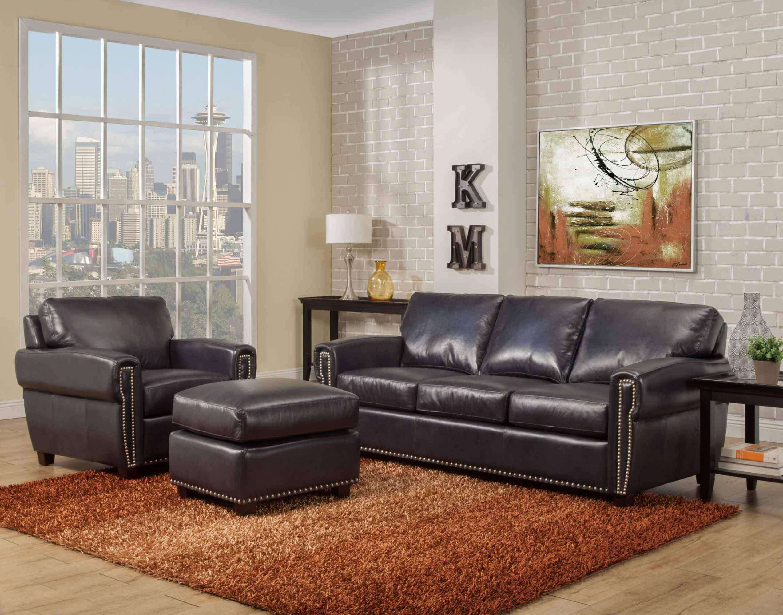 Alden Leather Sofa - Image 4