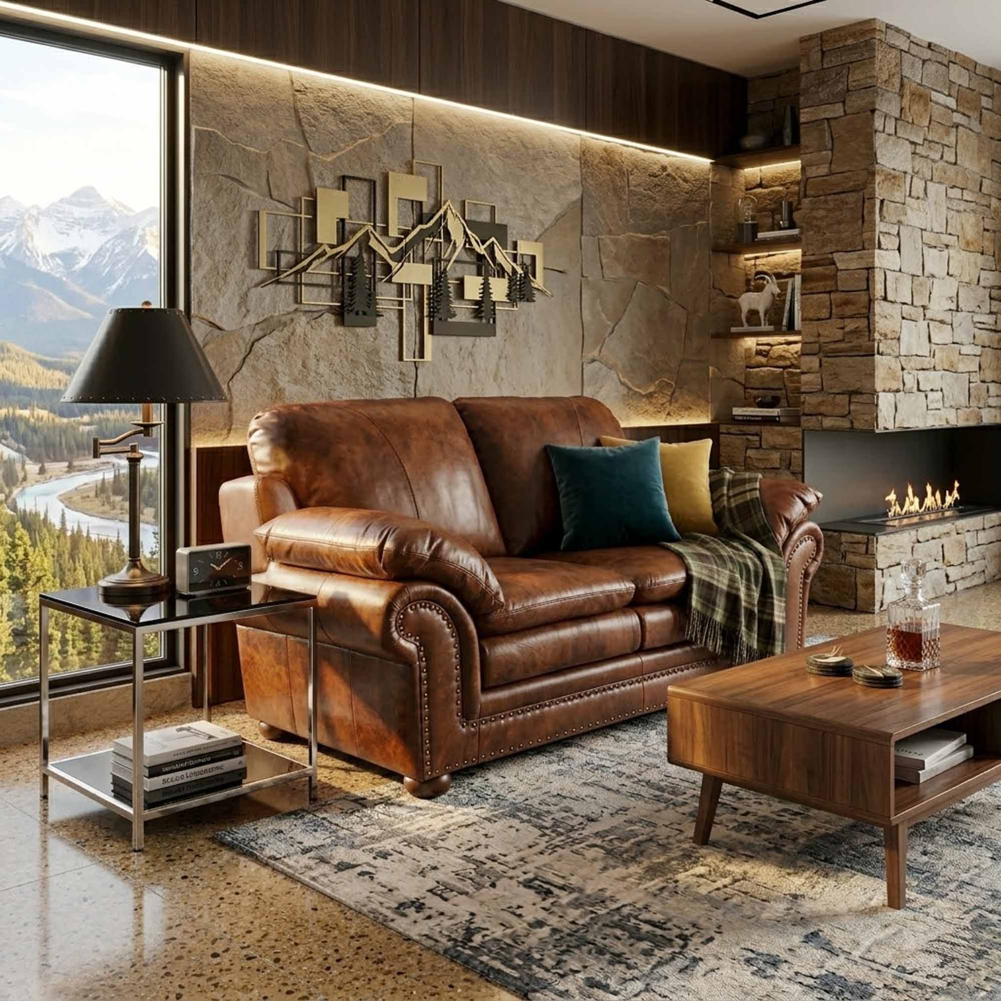 Arlington Leather Loveseat - Image 2