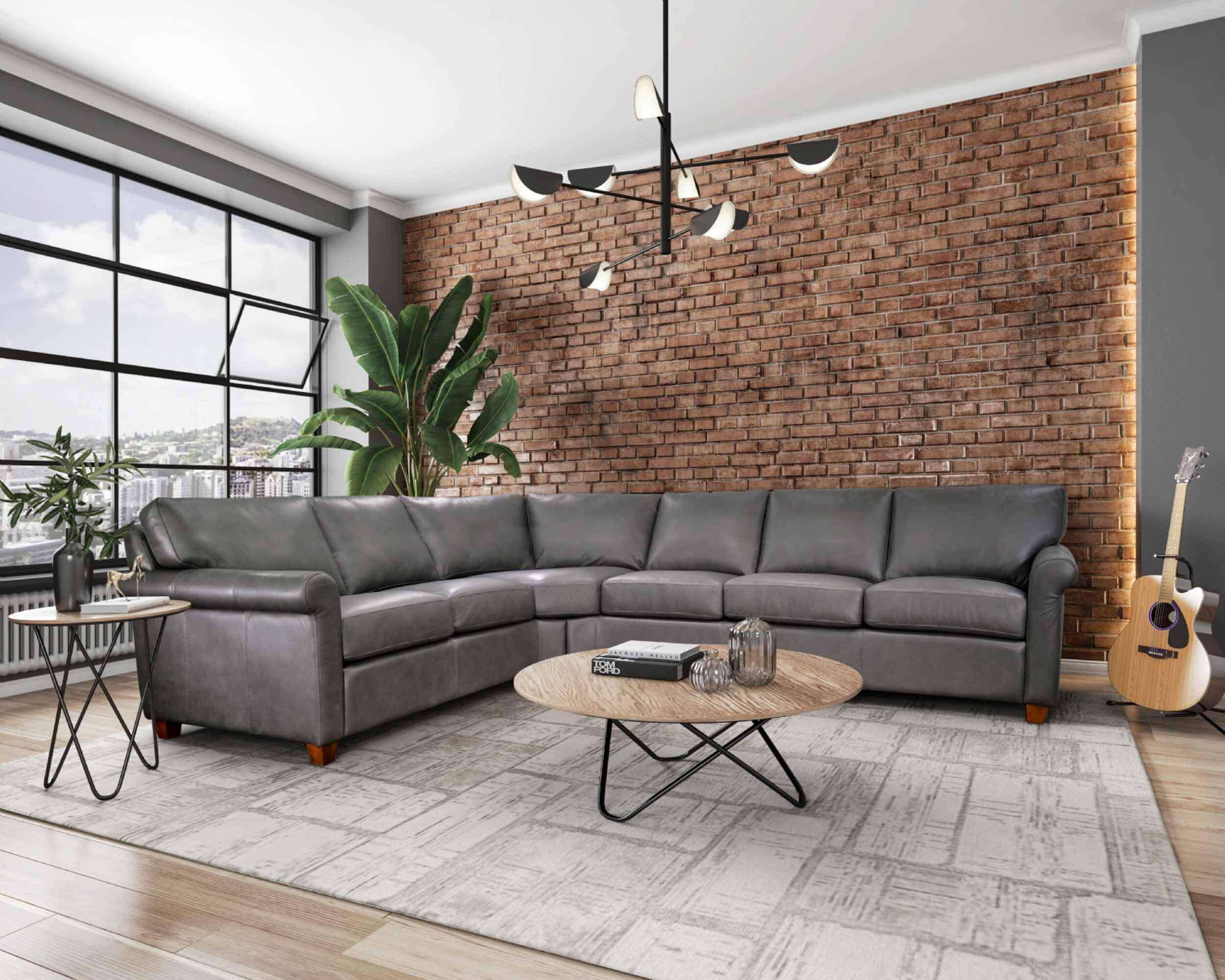 Austin Leather Sectional - Image 2