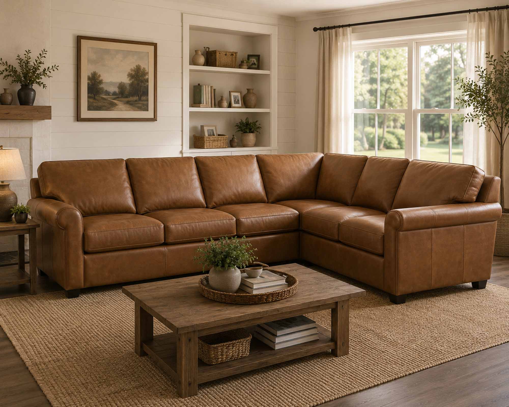 Austin Leather Sectional - Image 3