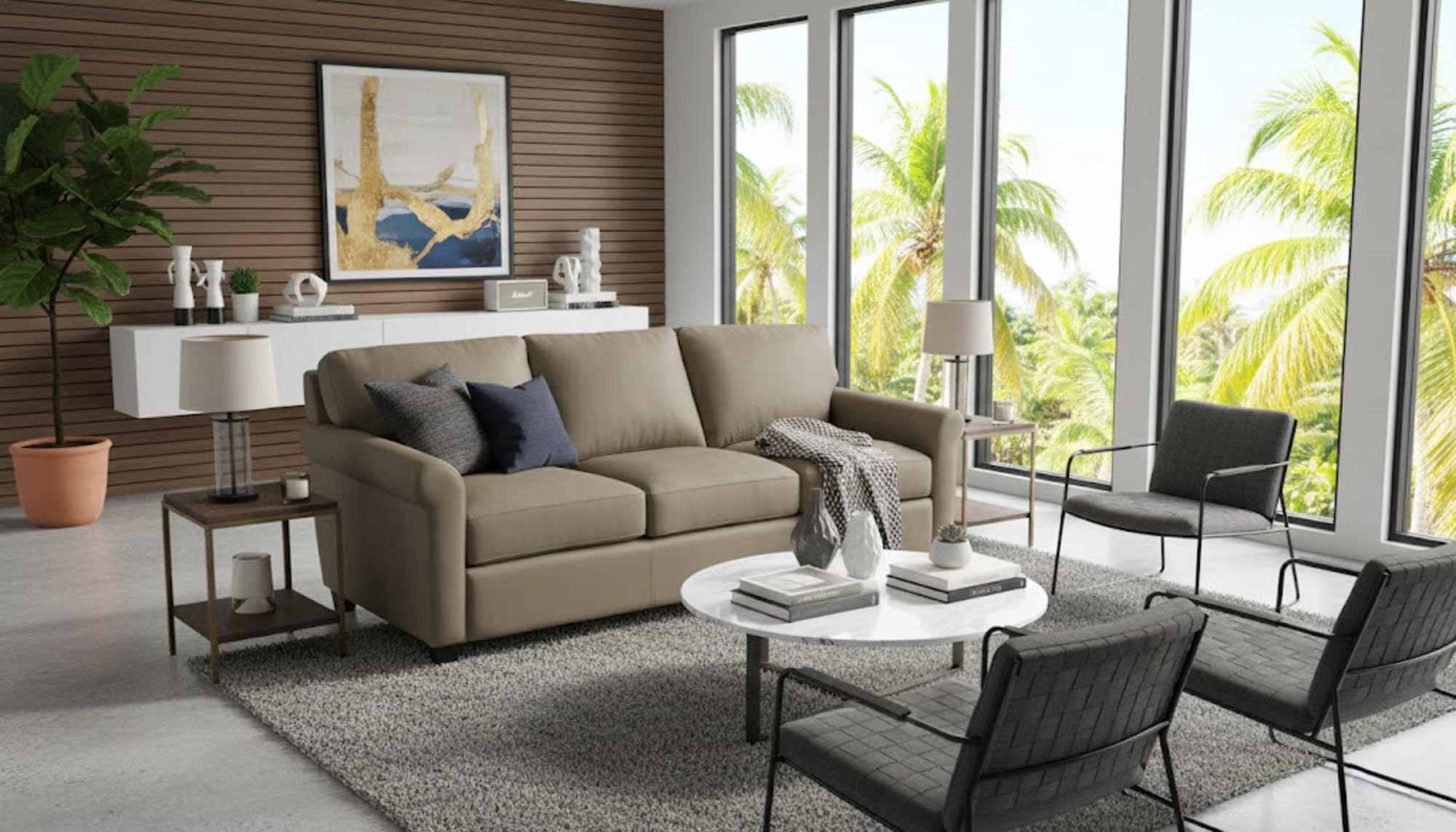 Austin Leather Sofa - Image 5