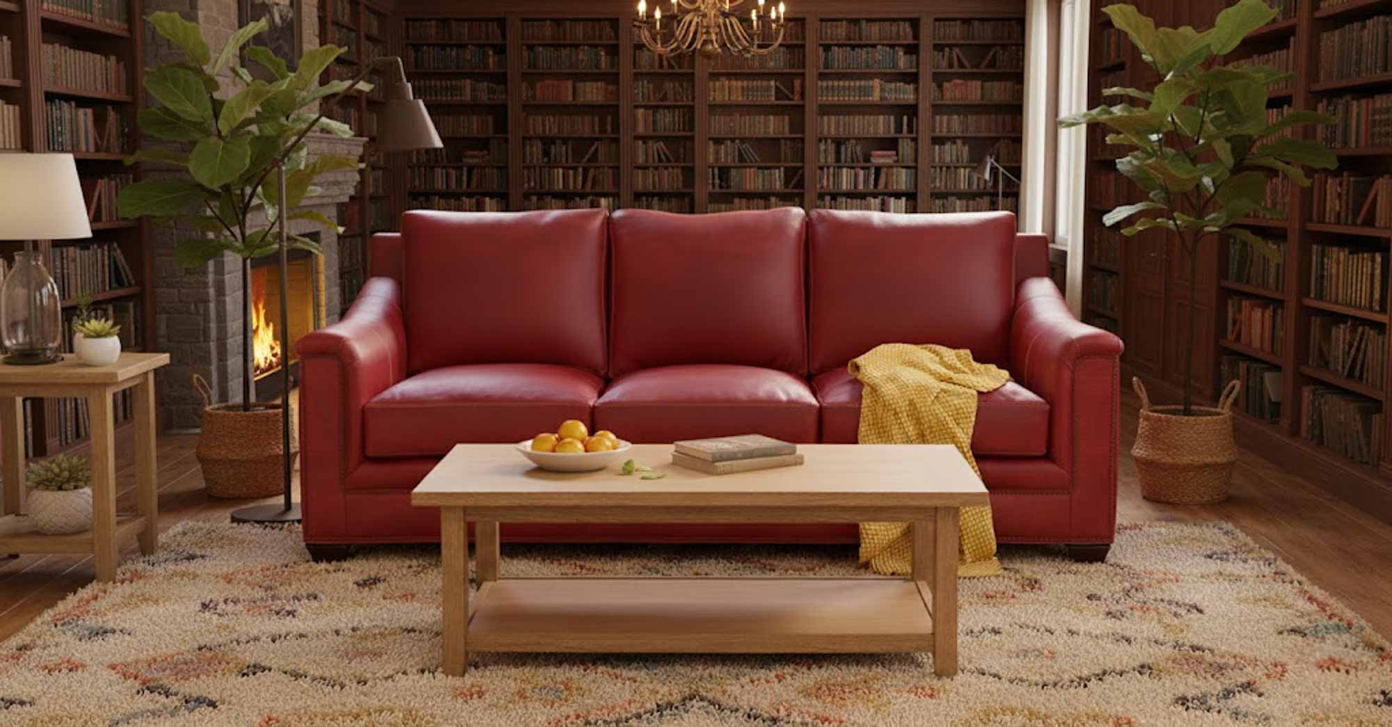 Ava Leather Loveseat - Image 3