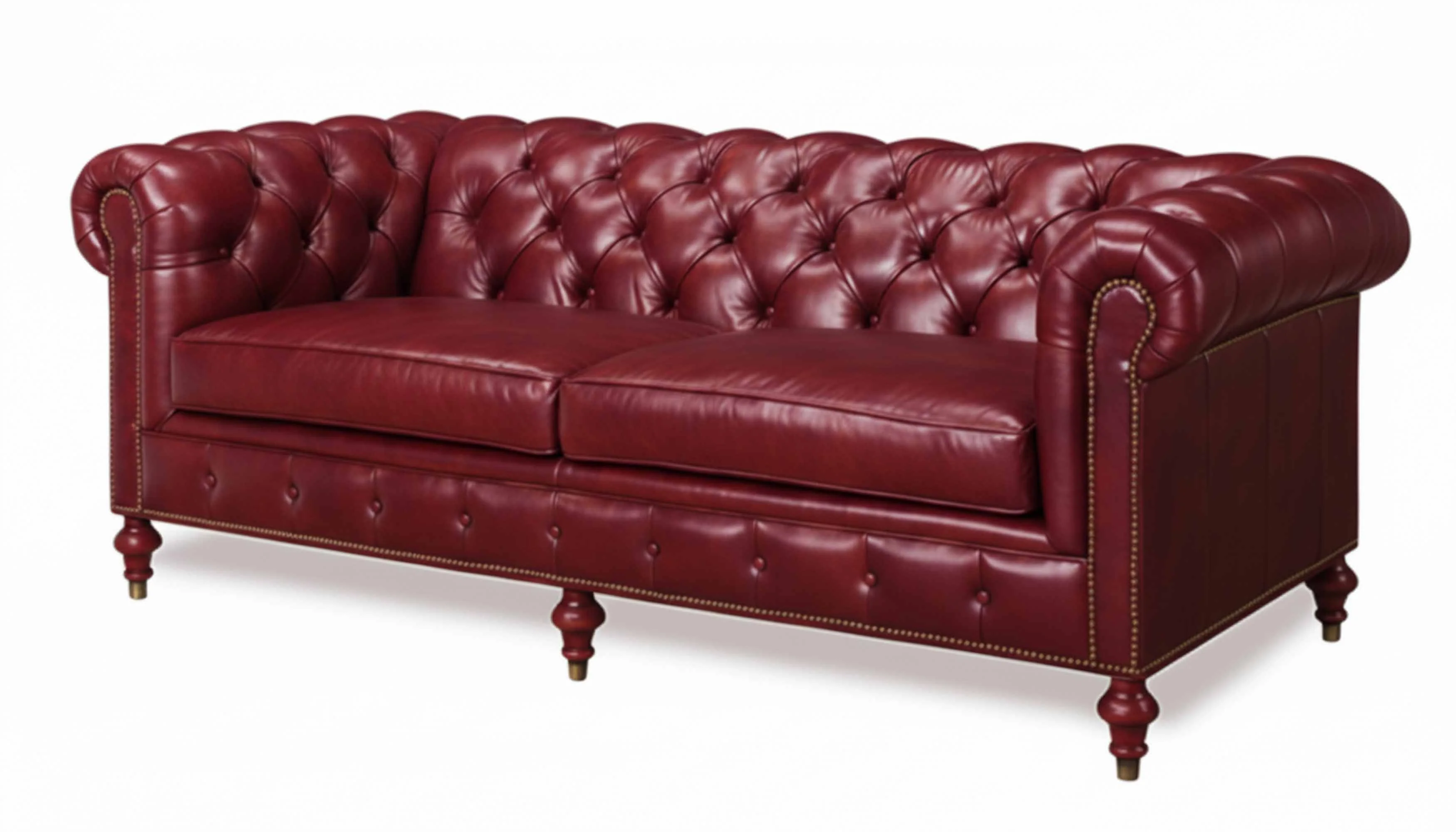 Baton Rouge Leather Loveseat - Image 3