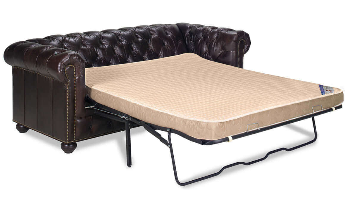 Baton Rouge Leather Sleeper Sofa - Image 3