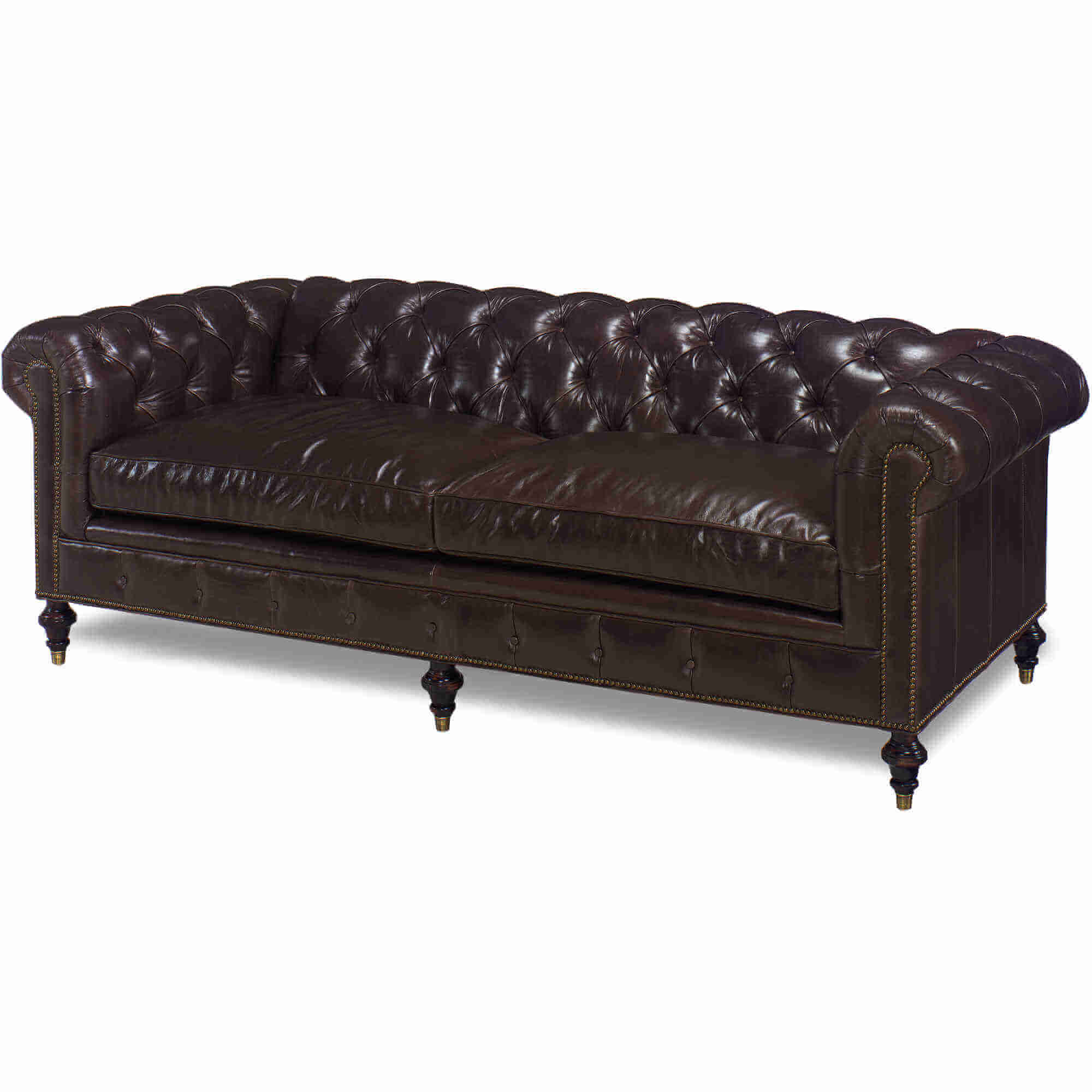 Baton Rouge Leather Sofa - Image 4