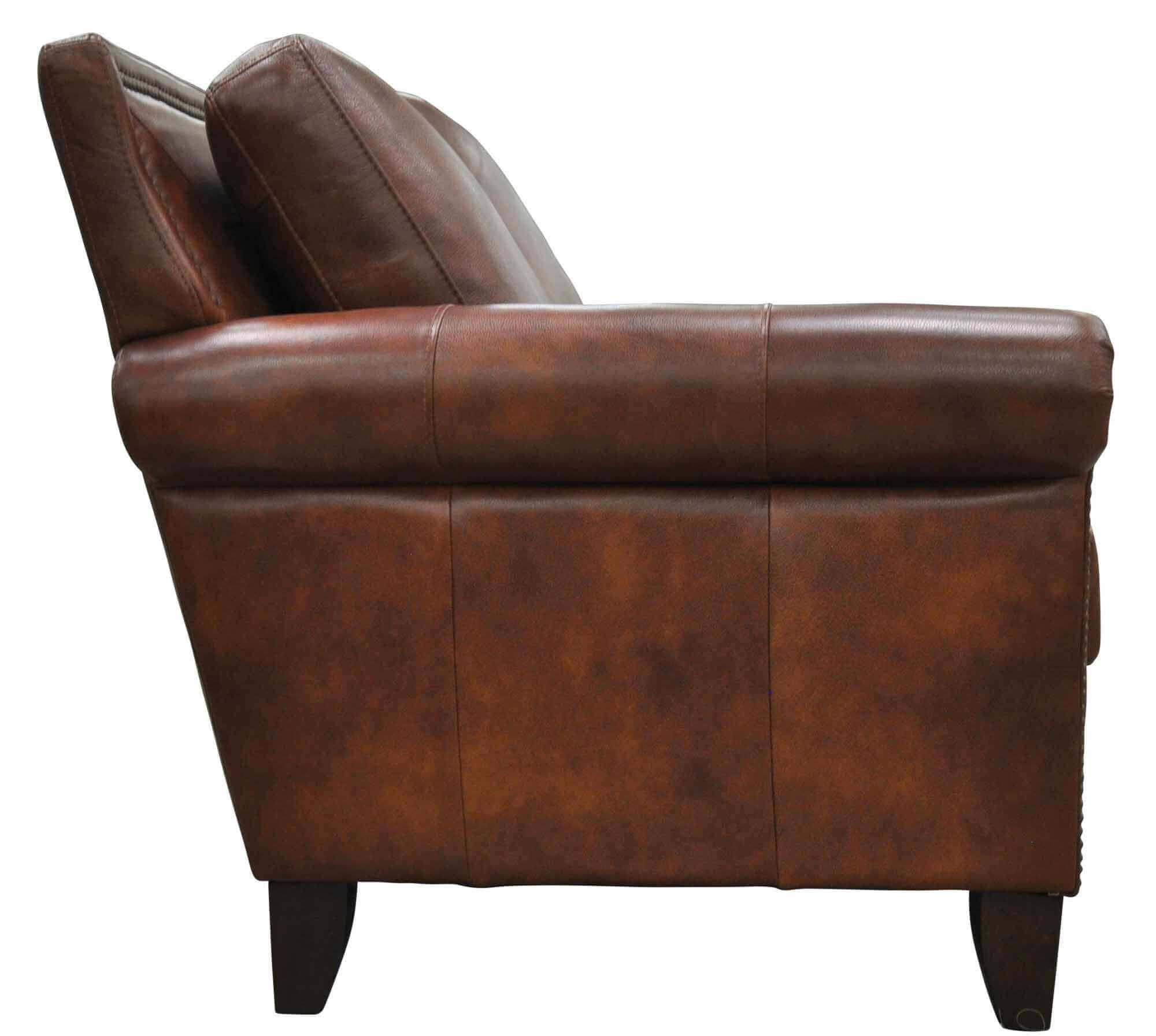 Benjamin Leather Loveseat - Image 2