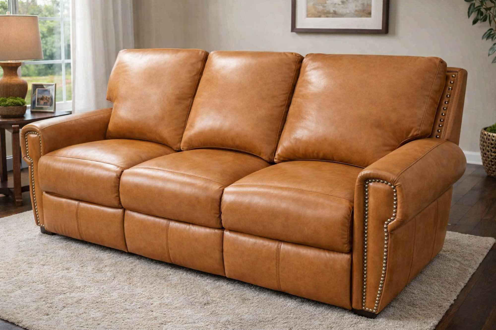 Bismarck Leather Sofa - Image 2