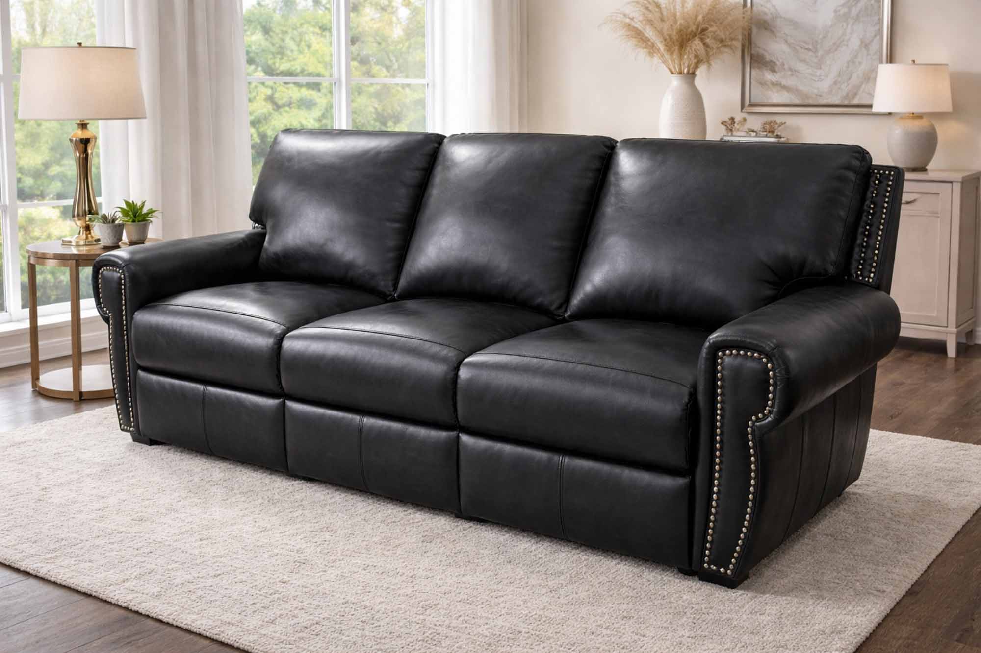 Bismarck Leather Sofa - Image 3
