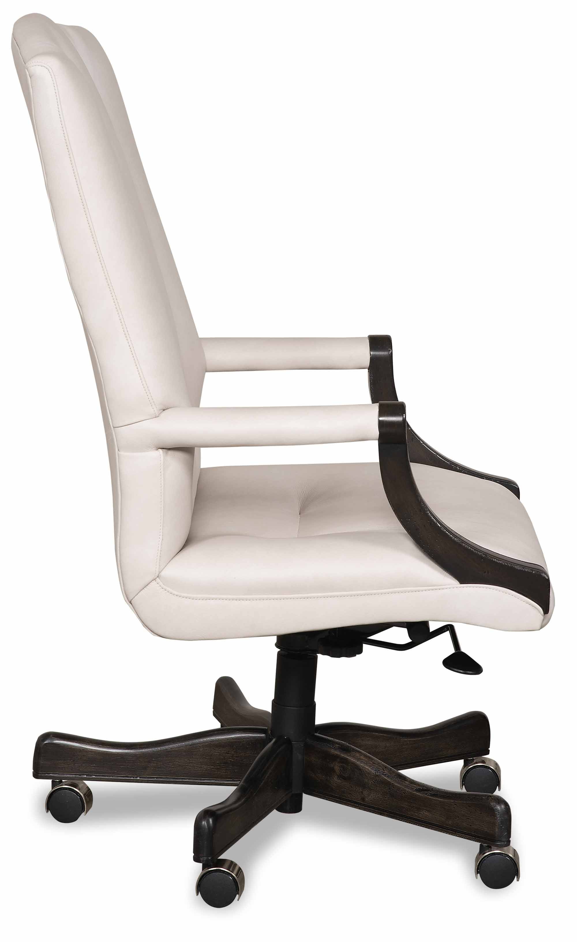 Blake Leather Swivel Tilt Chair - Image 4