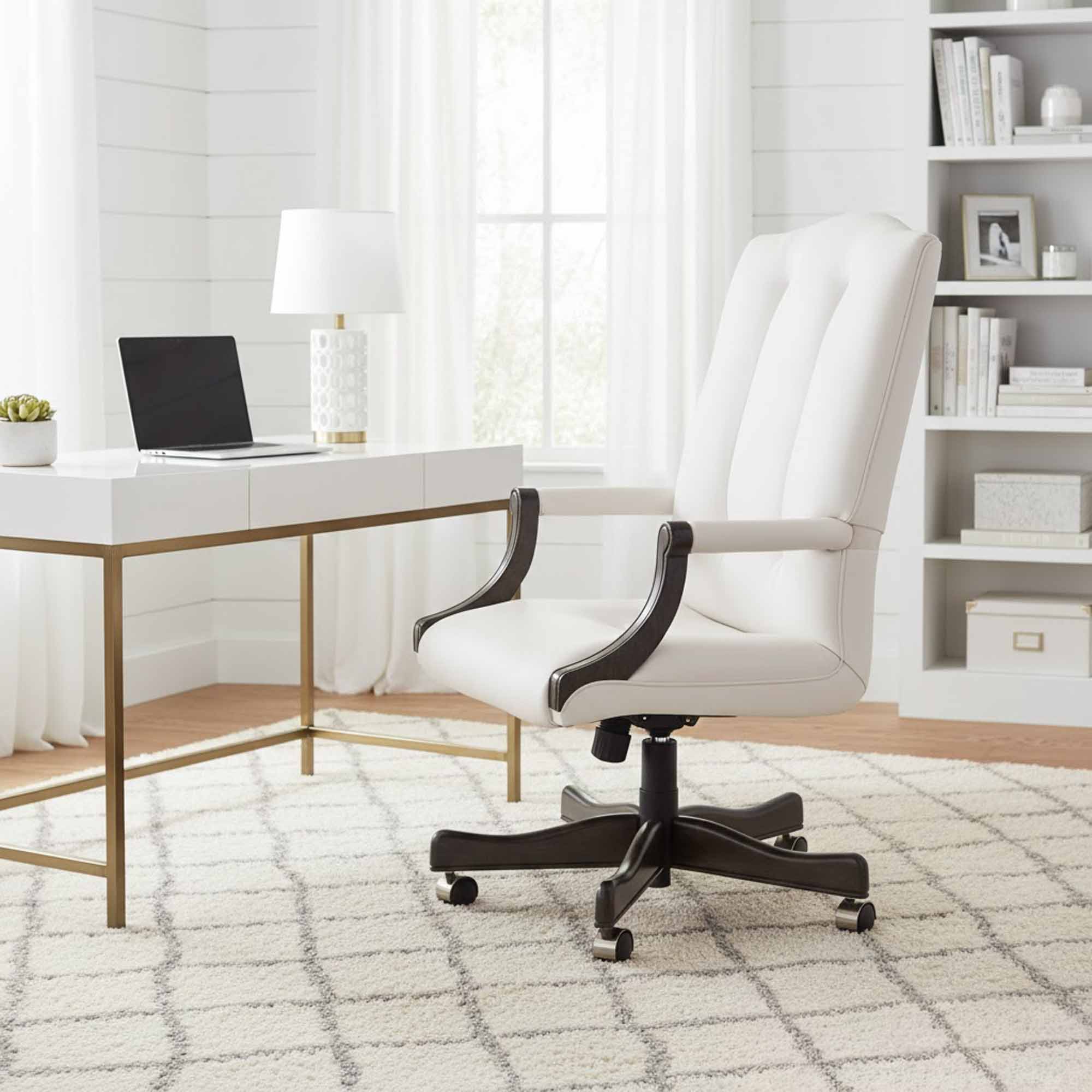 Blake Leather Swivel Tilt Chair - Image 6