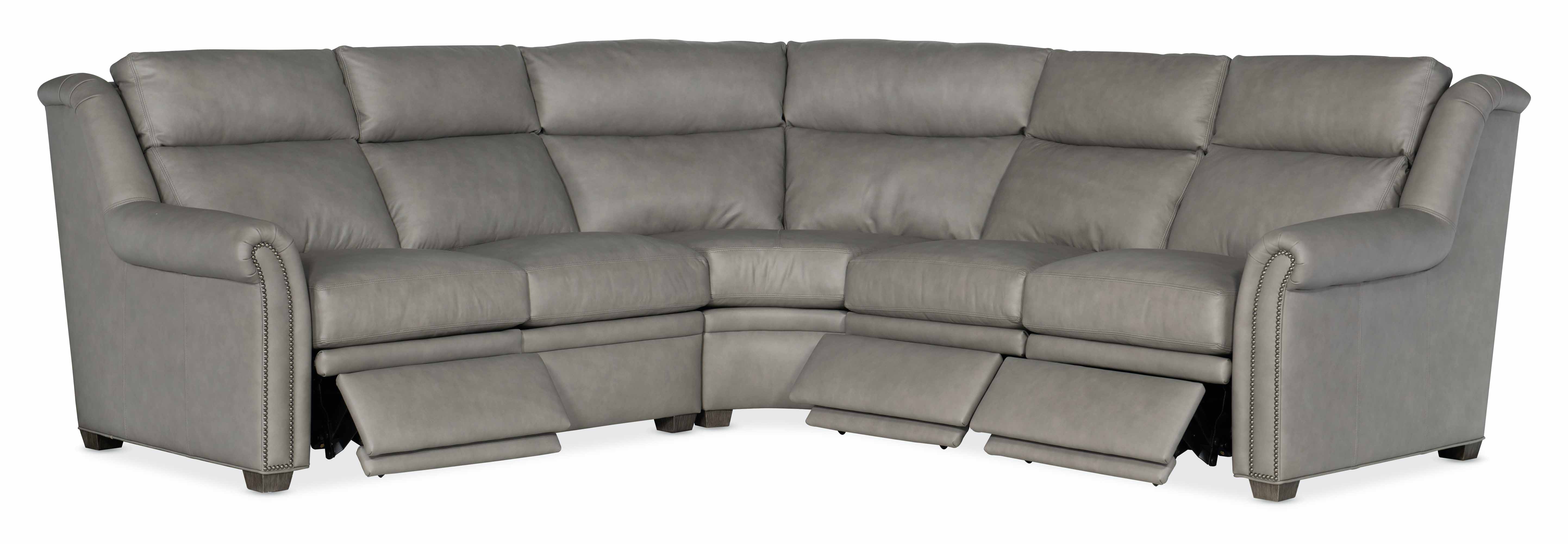 Bolton Leather Power Reclining Sectional With Articulating Headrest - Image 4