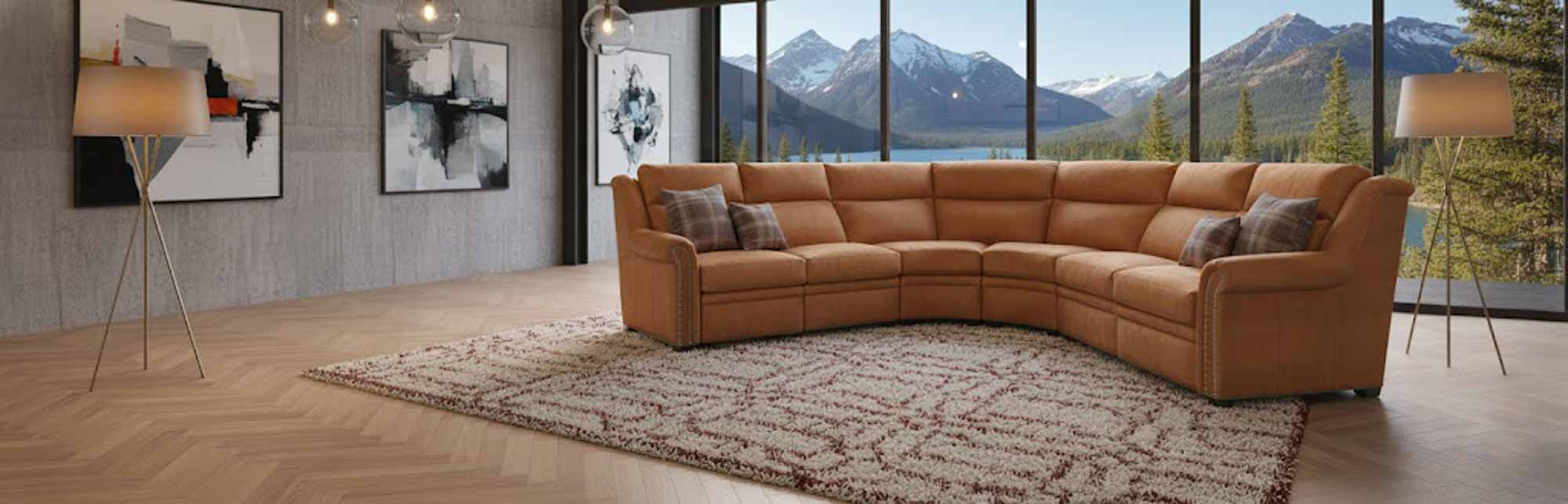Bolton Leather Power Reclining Sectional With Articulating Headrest - Image 7