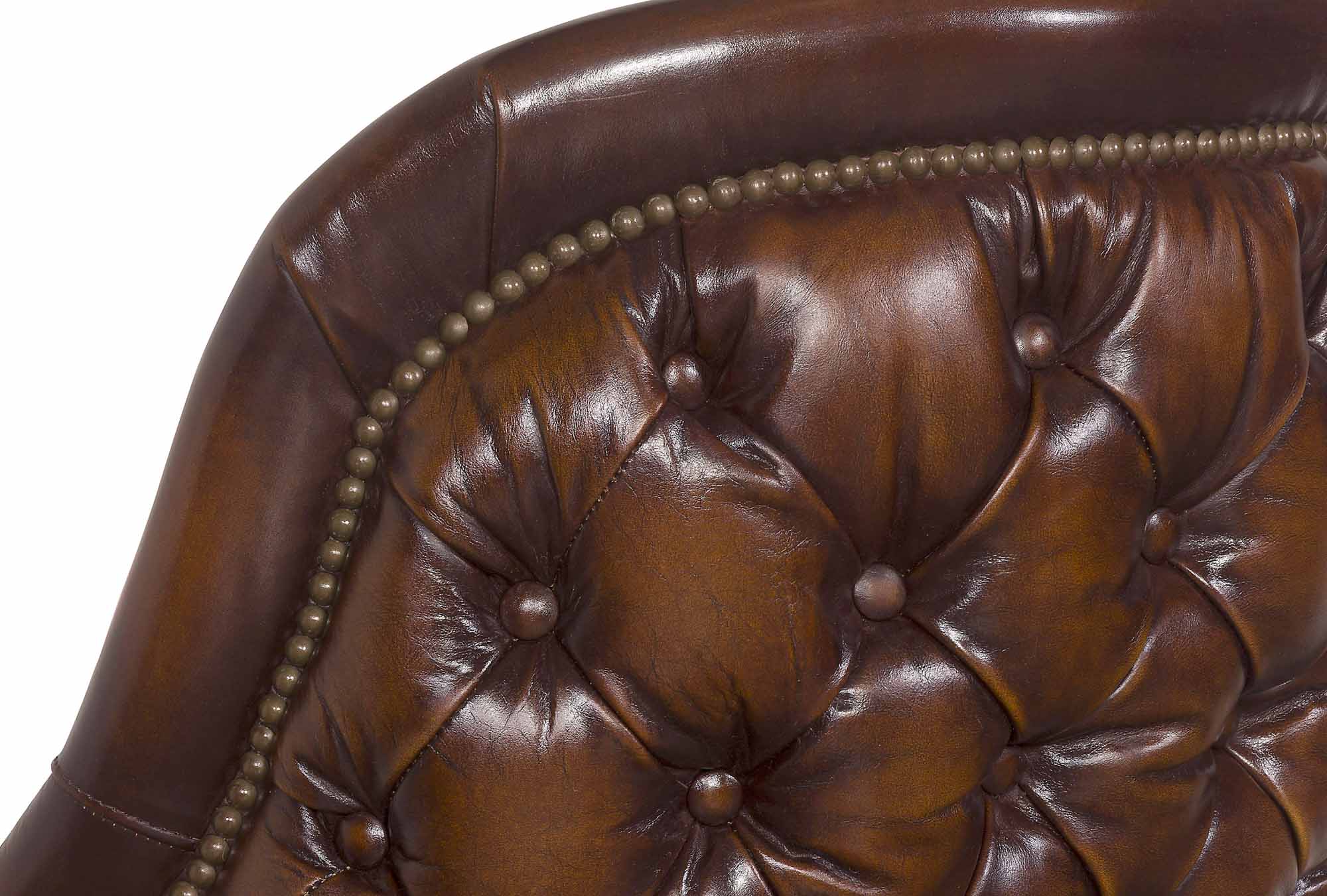 Bootlegger Leather Swivel Bar Stool - Image 5
