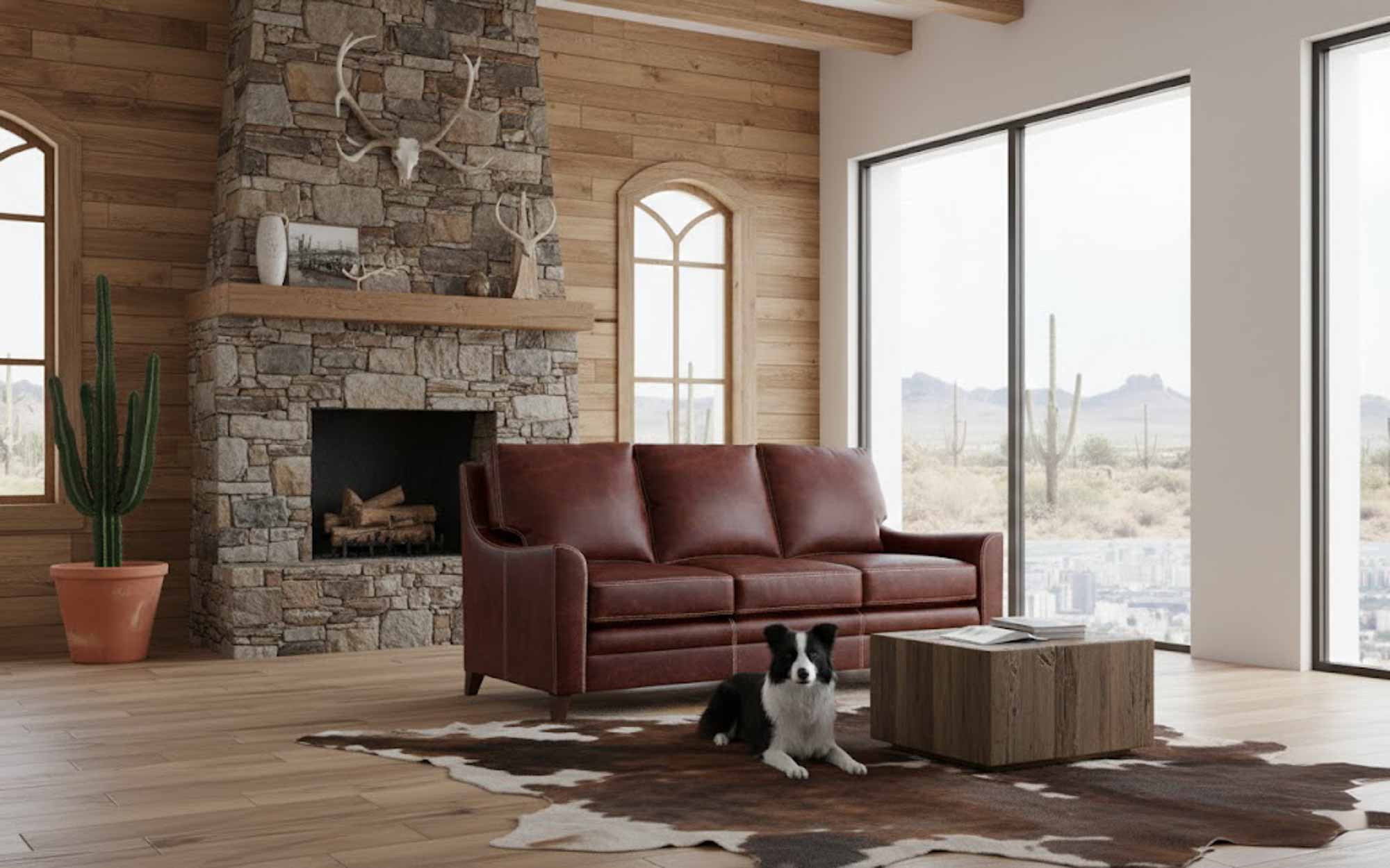 Breckenridge Leather Sleeper Sofa - Image 3
