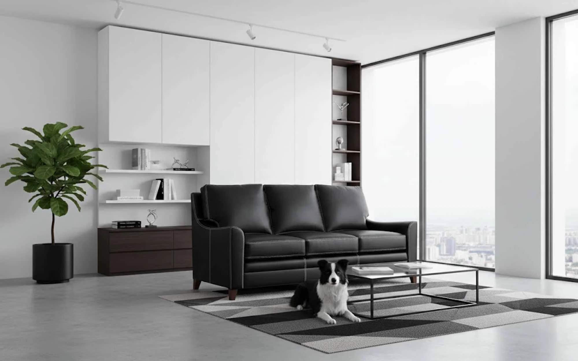 Breckenridge Leather Sleeper Sofa - Image 4