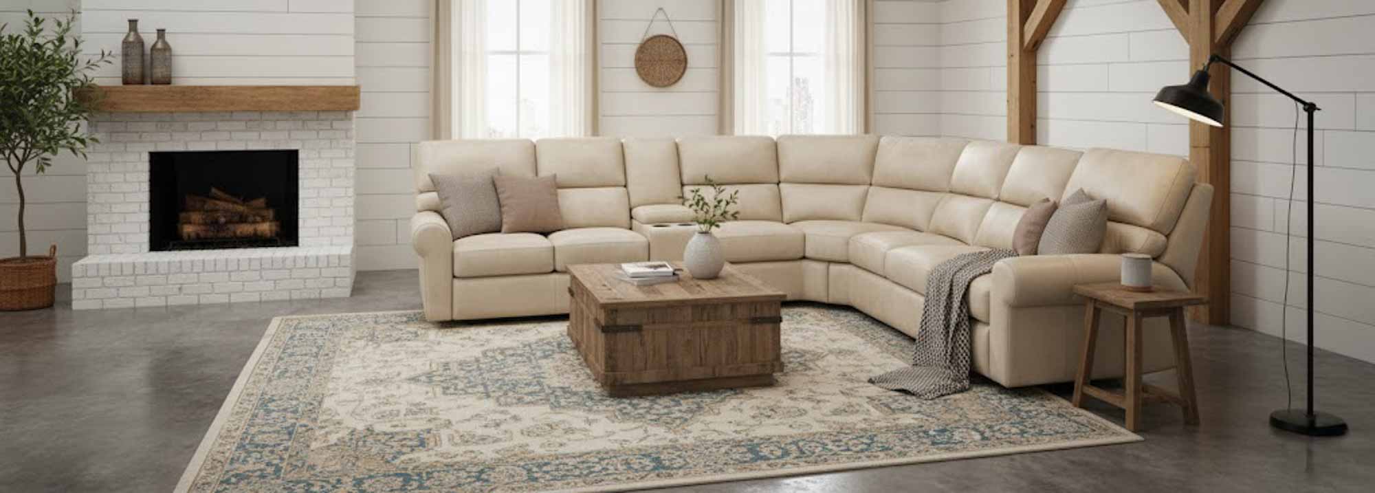 Brookfield Leather Sectional - Image 7