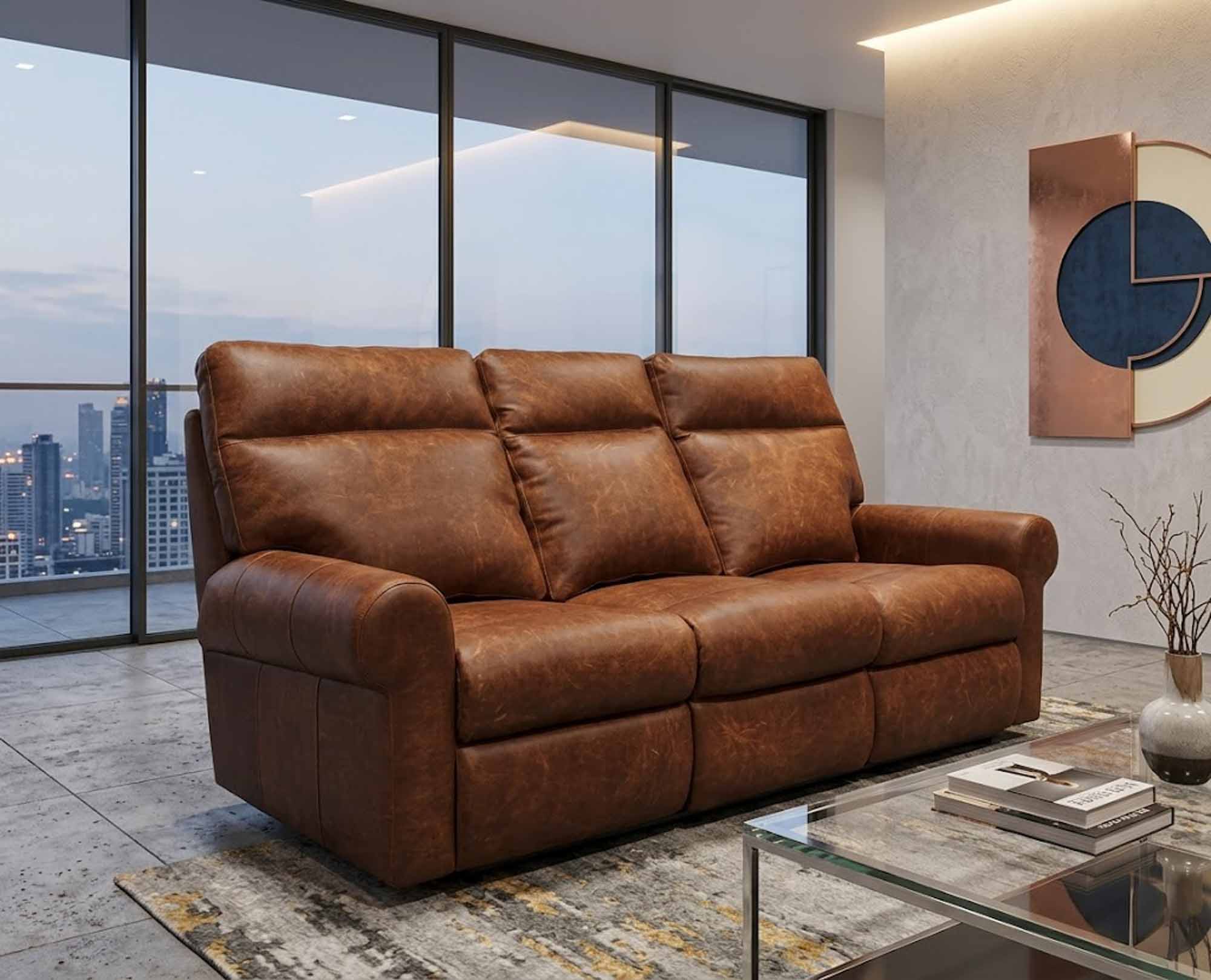 Brookhurst Leather Sofa - Image 3