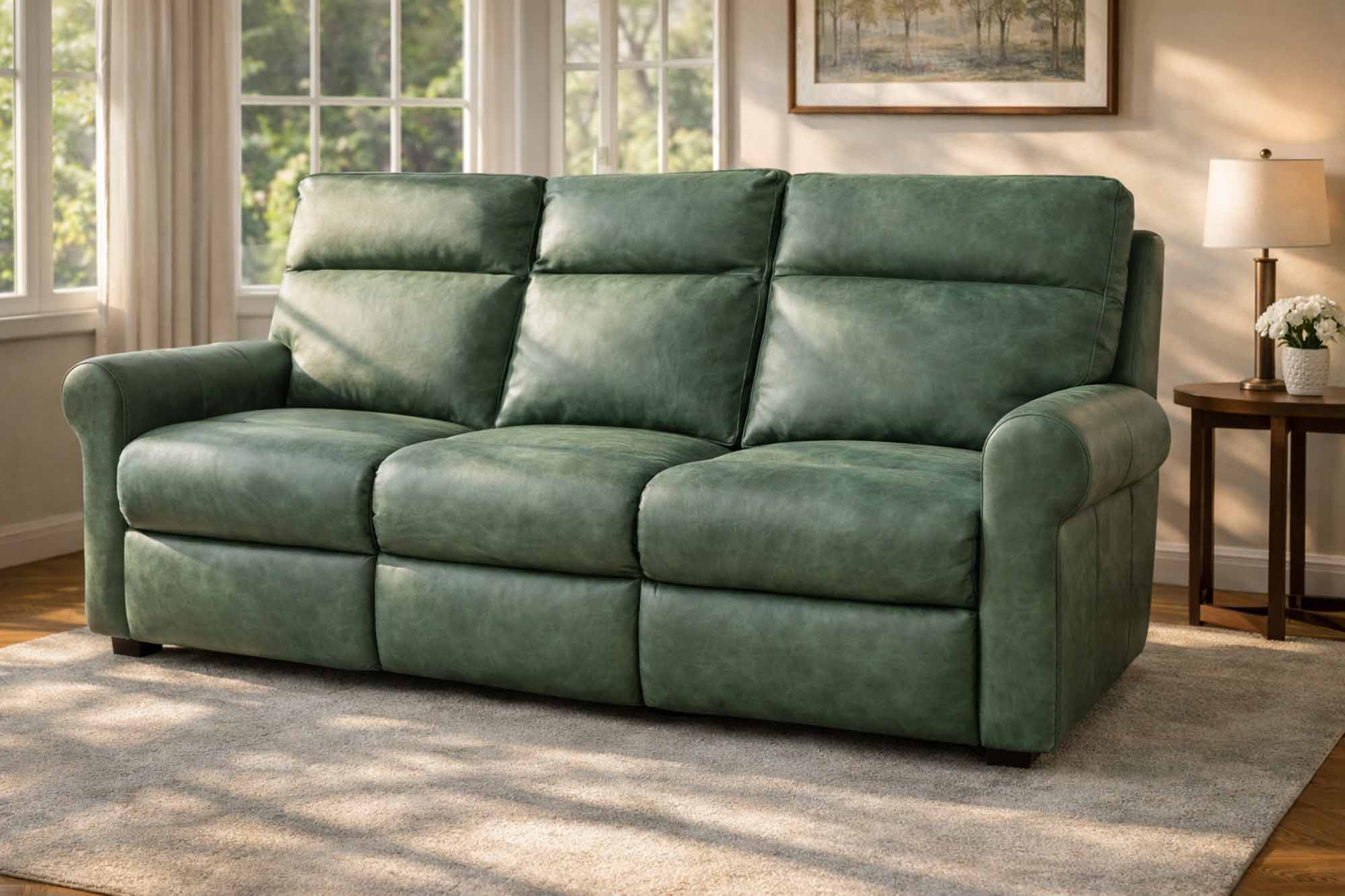 Brookhurst Leather Sofa - Image 5