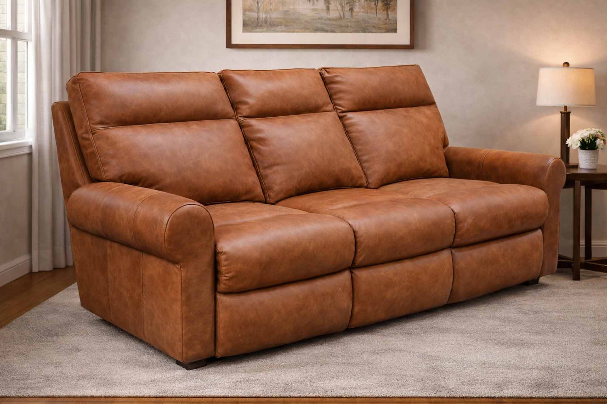Brookhurst Leather Sofa - Image 6