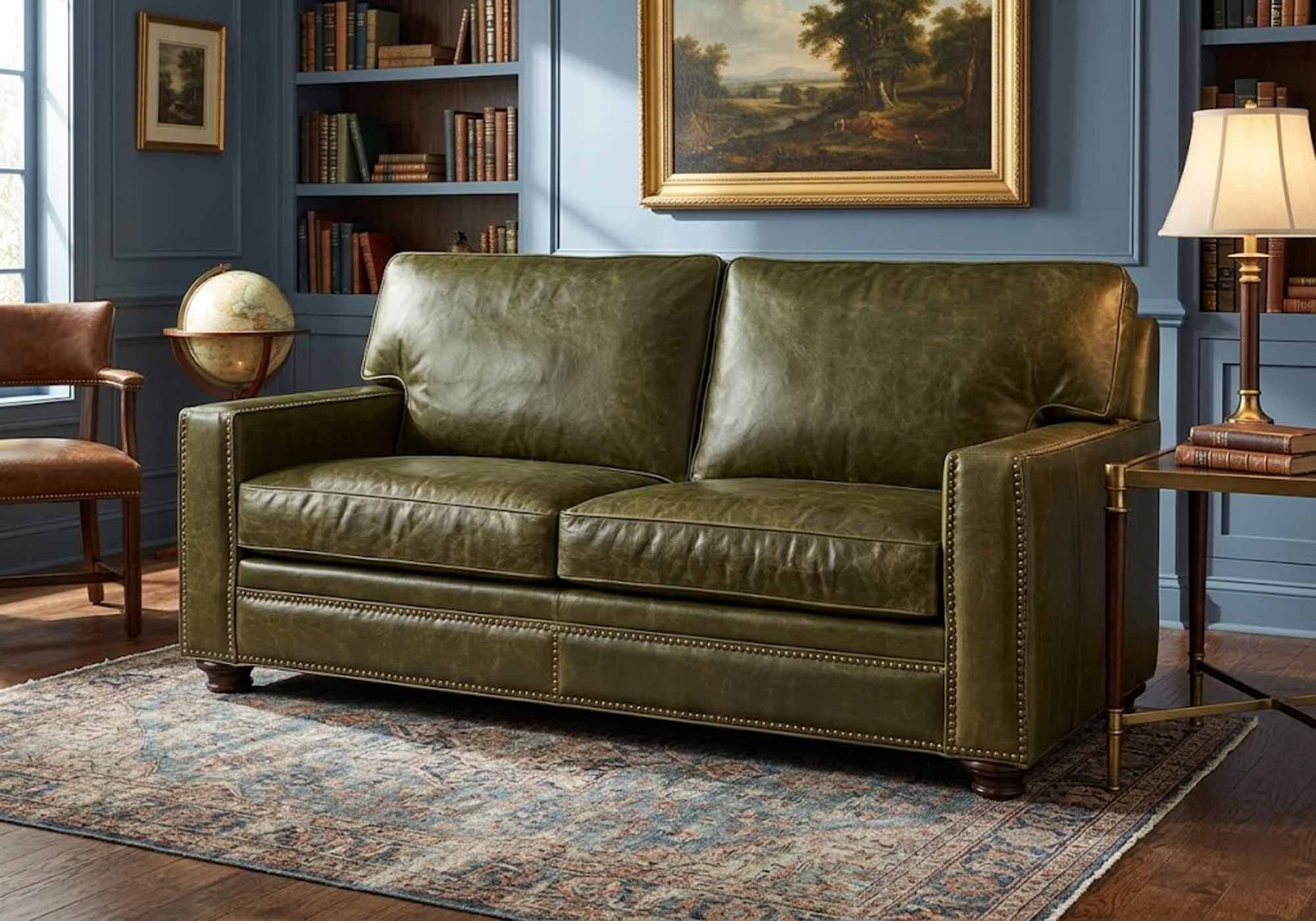 Butte Leather Loveseat - Image 2
