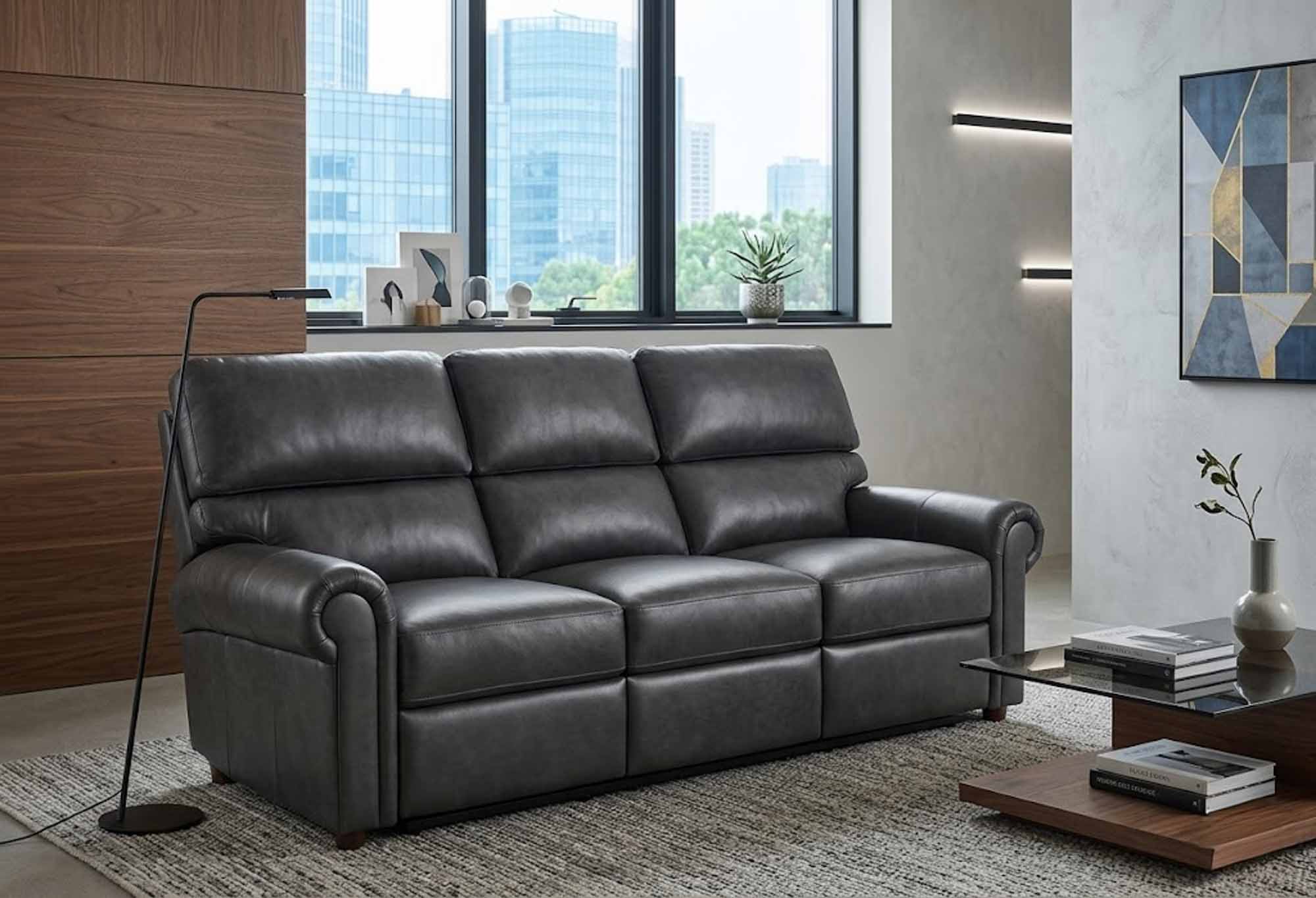 Caldwell Leather Reclining Loveseat - Image 2