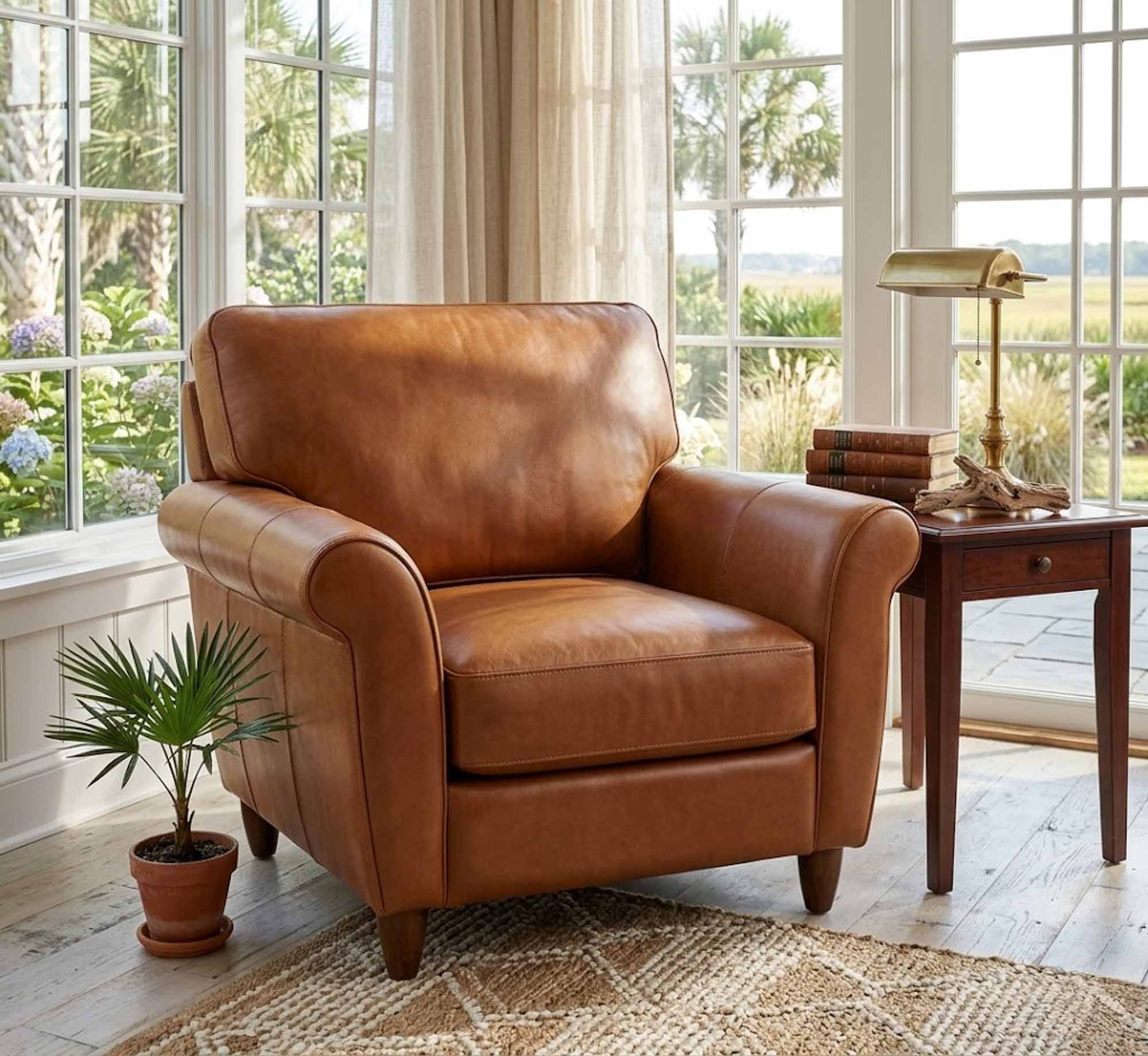 Cameo Leather Chair - Image 17