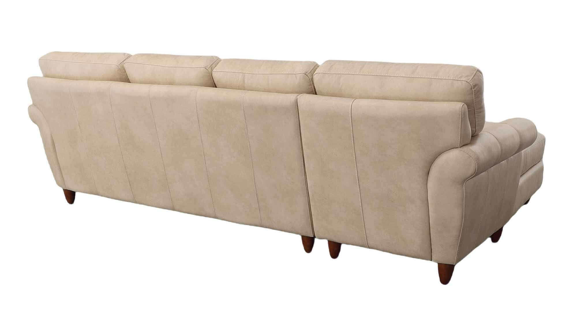 Cameo Leather Sofa With Chaise - Image 4