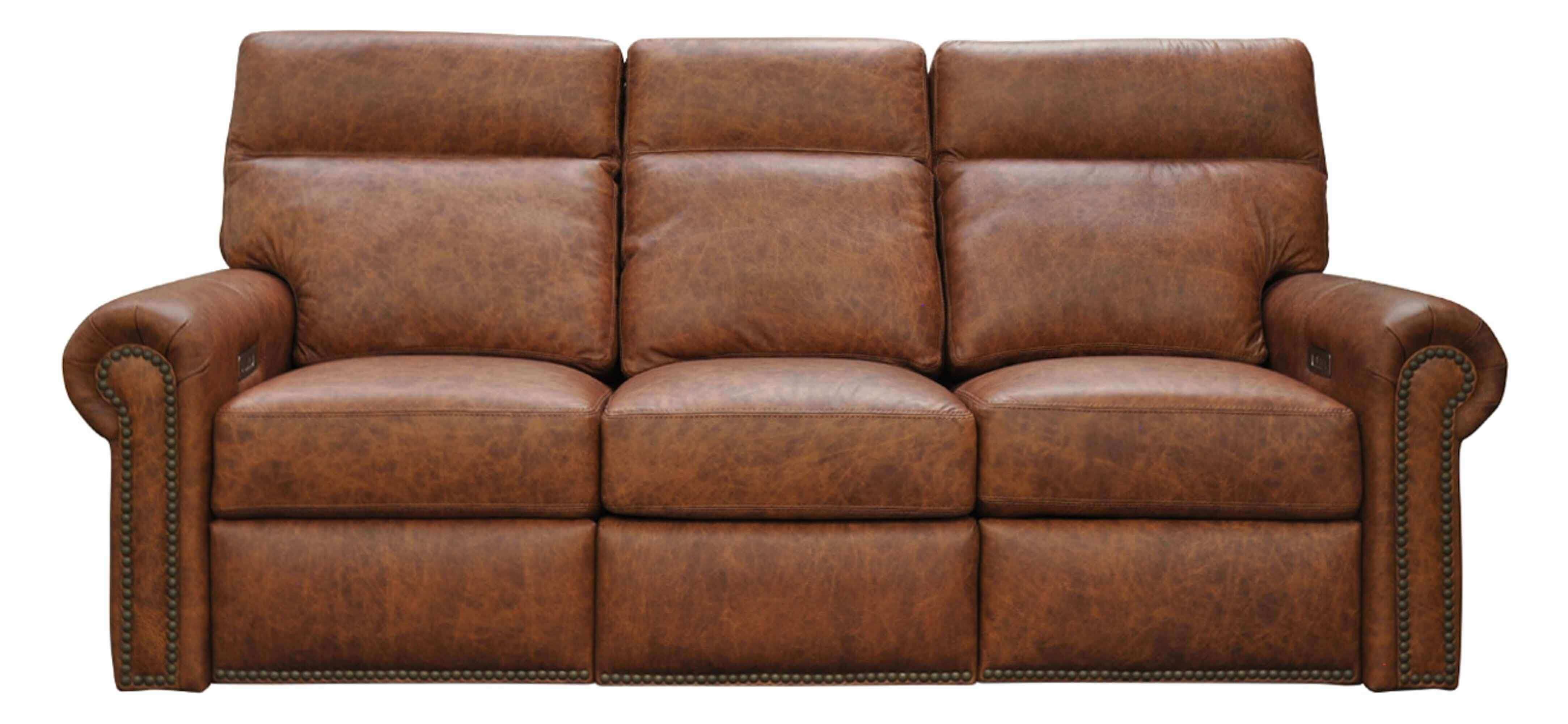 Campbell Leather Power Reclining Loveseat With Articulating Headrest