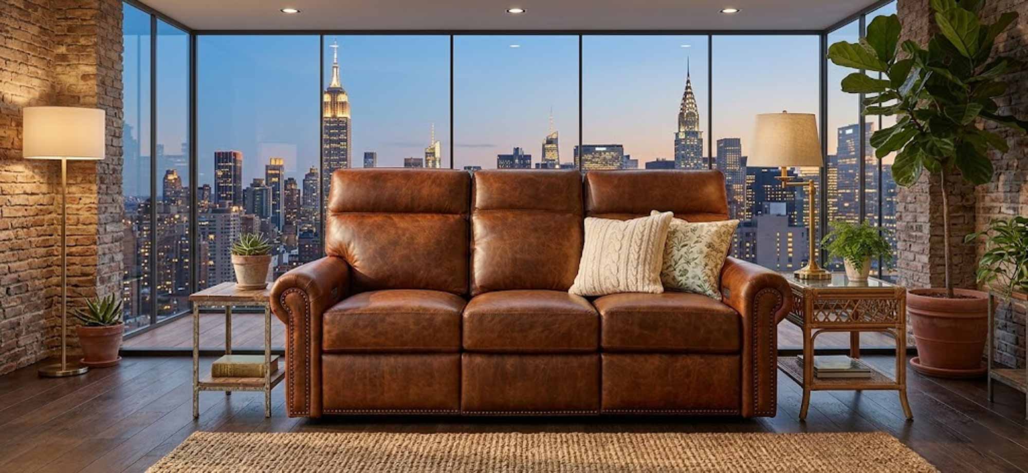Campbell Leather Power Reclining Loveseat With Articulating Headrest - Image 3