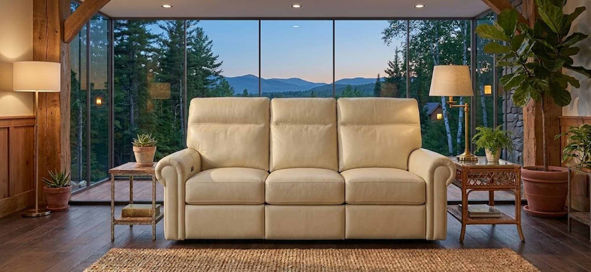 Campbell Leather Power Reclining Loveseat With Articulating Headrest - Image 4