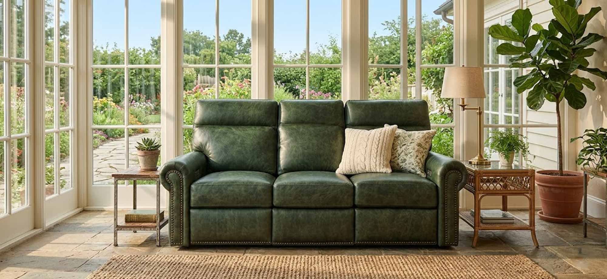 Campbell Leather Power Reclining Loveseat With Articulating Headrest - Image 5