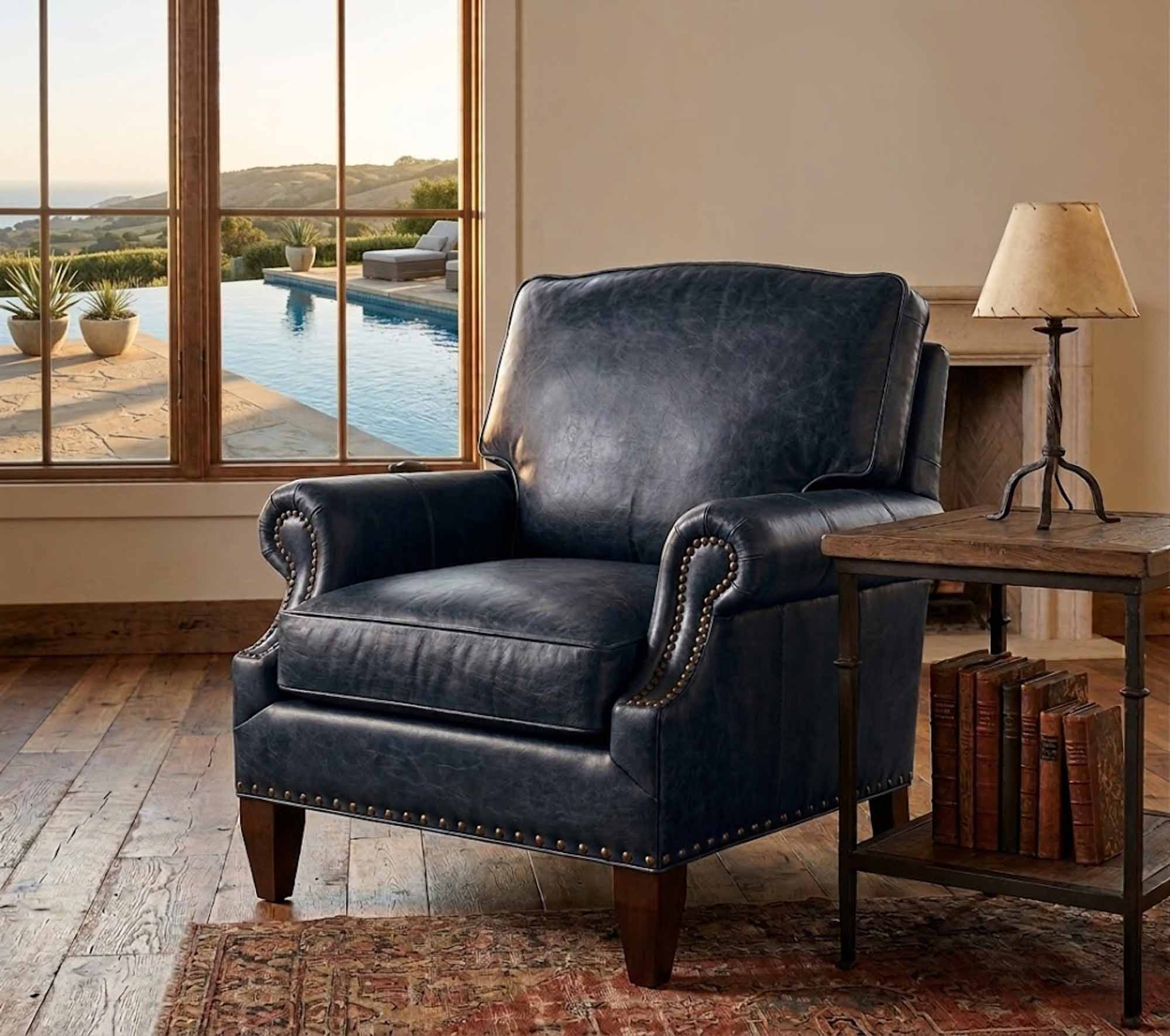Caroline Leather Chair - Image 5