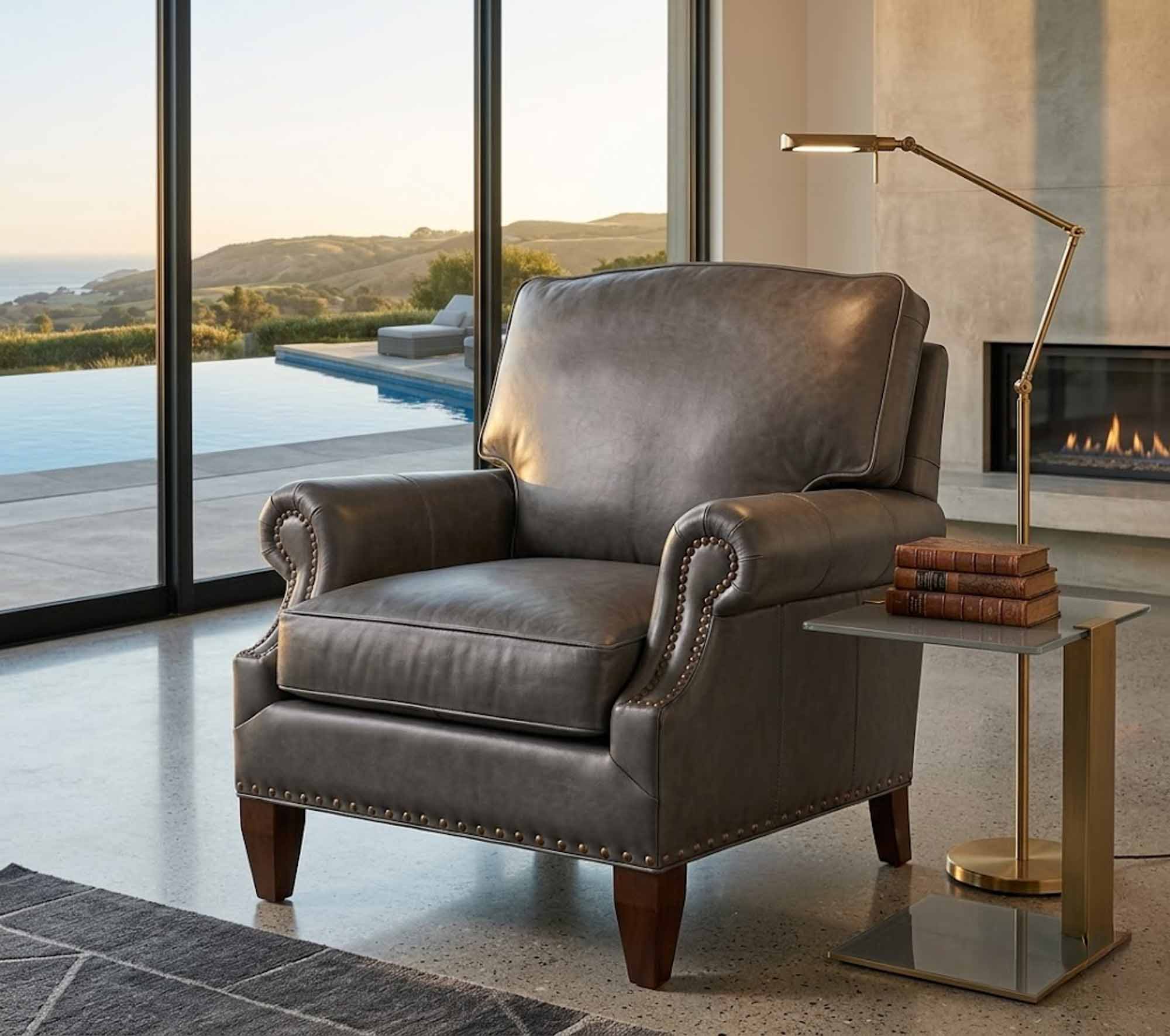 Caroline Leather Chair - Image 6