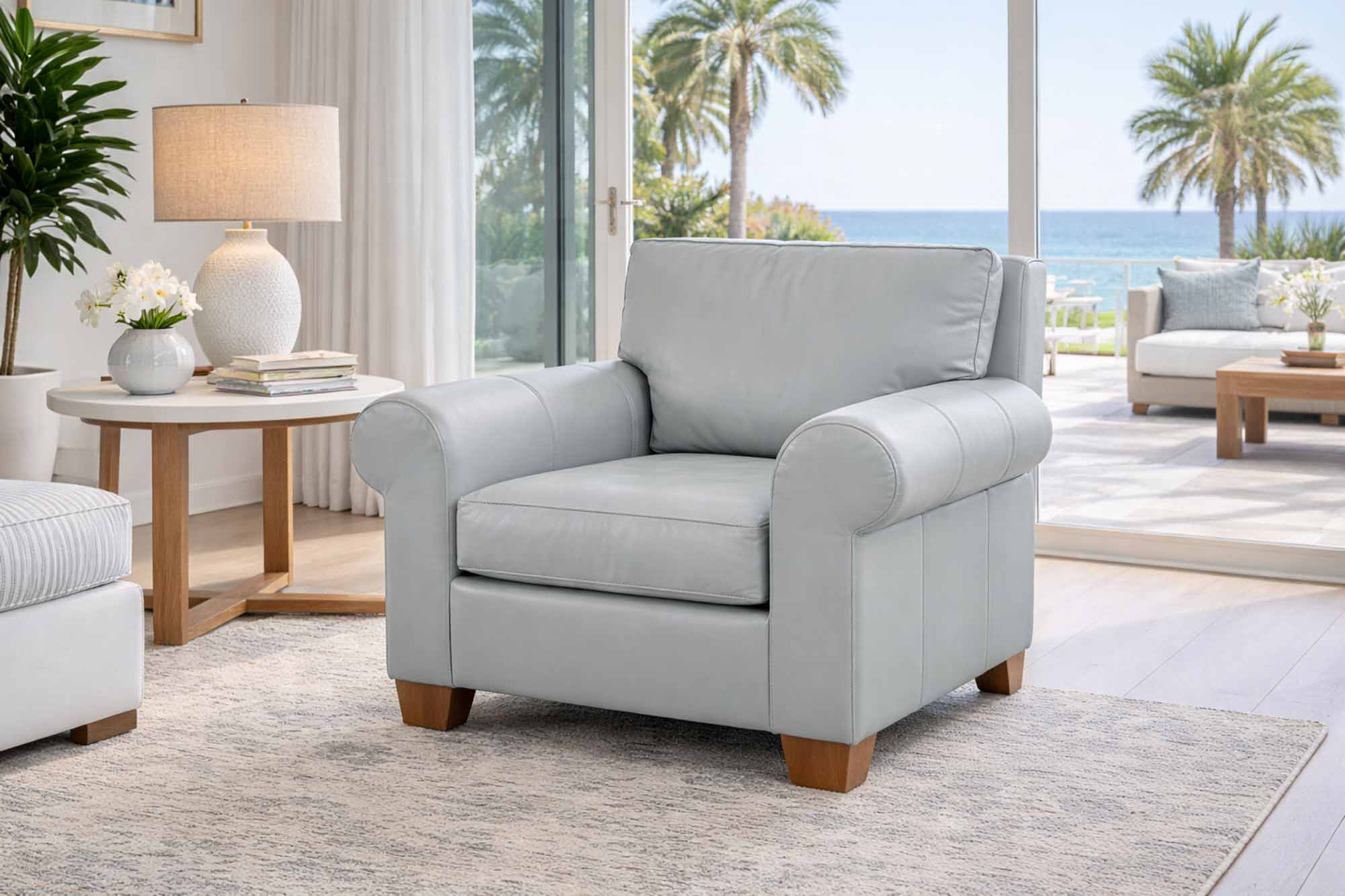 Castle Rock Leather Chair - Image 4