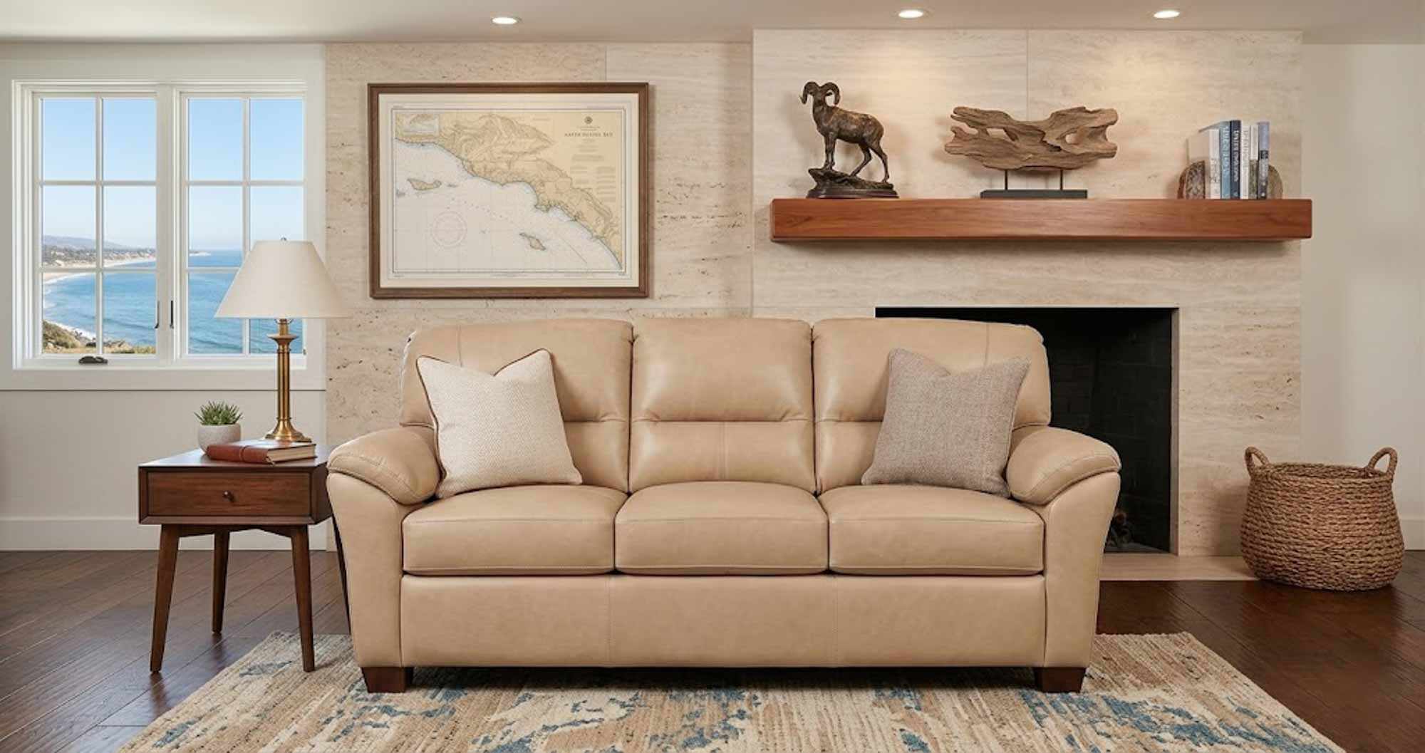 Cedar Heights Leather Sofa - Image 5