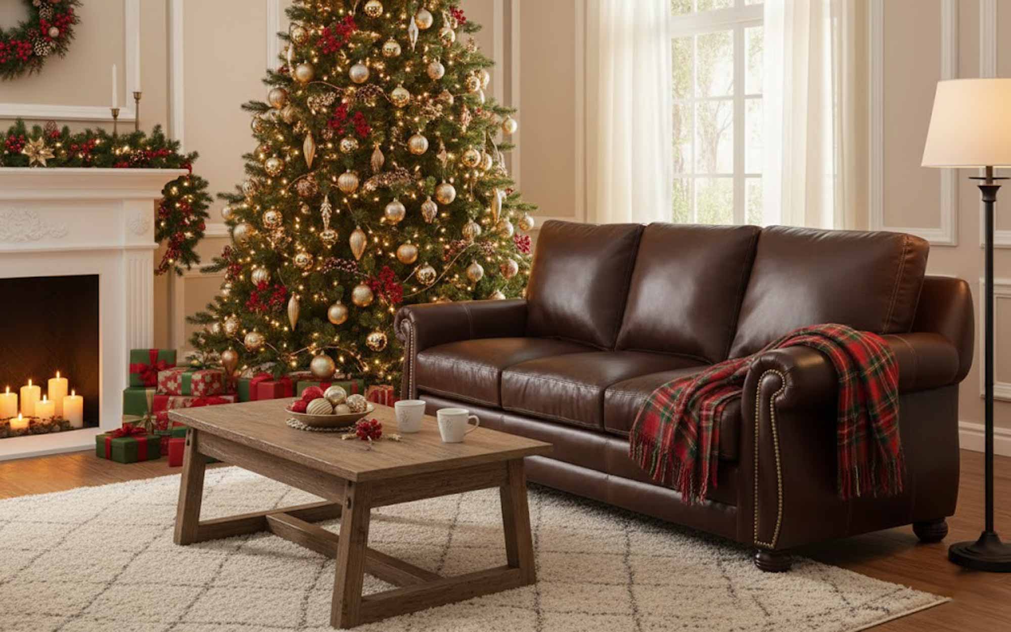 Chapman Leather Queen Size Sofa Sleeper - Image 4