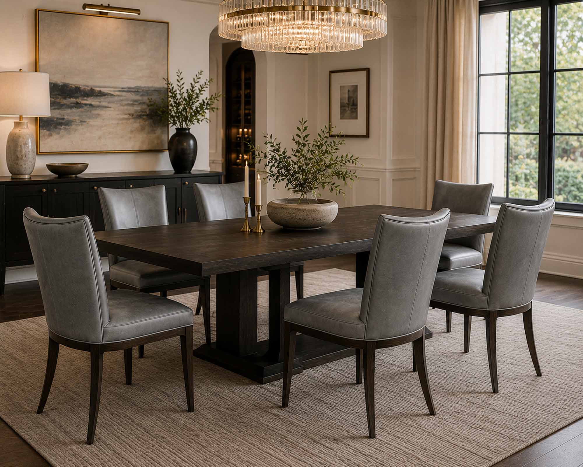 Charlie Leather Dining Chair - Image 4