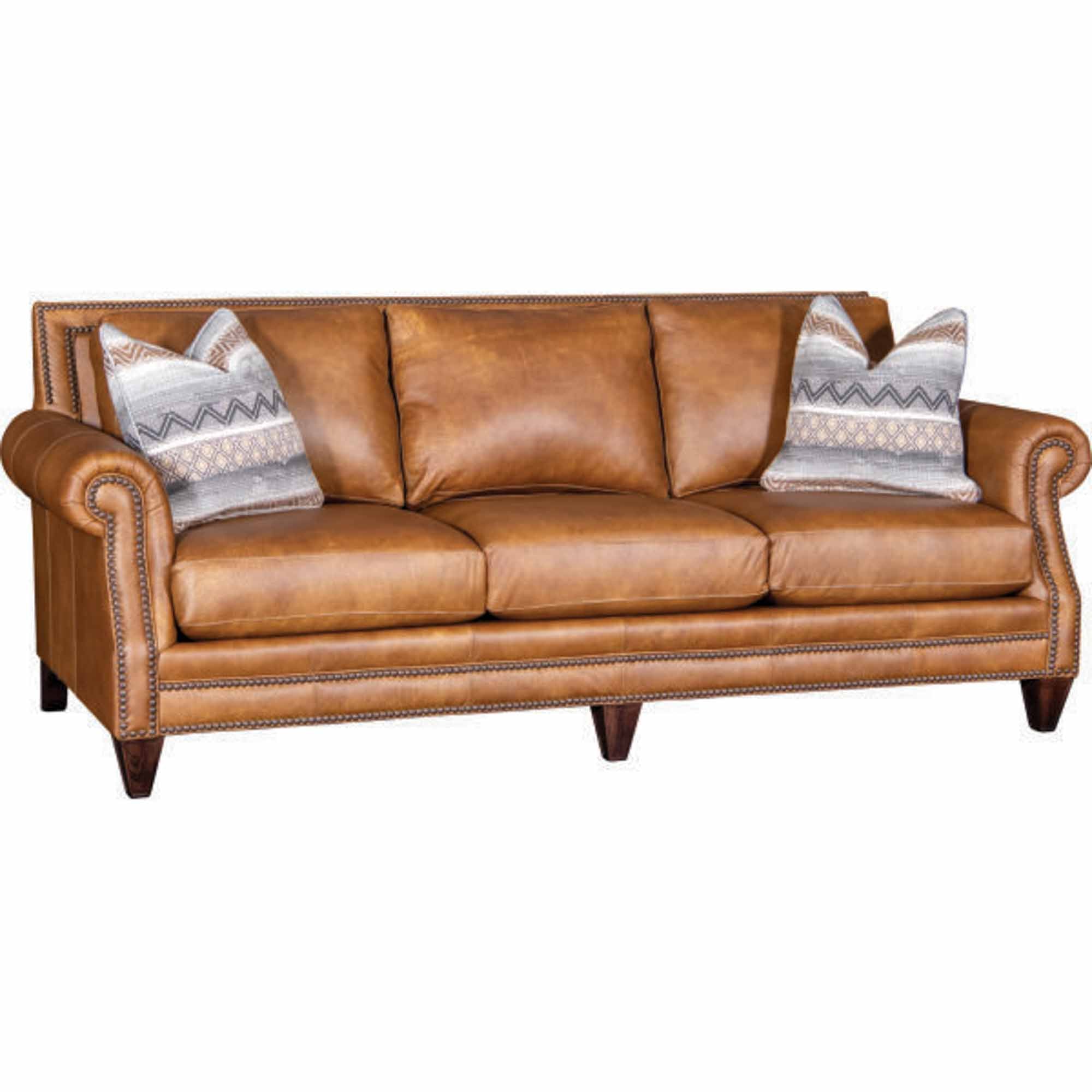 Chex Leather Sofa - Image 3