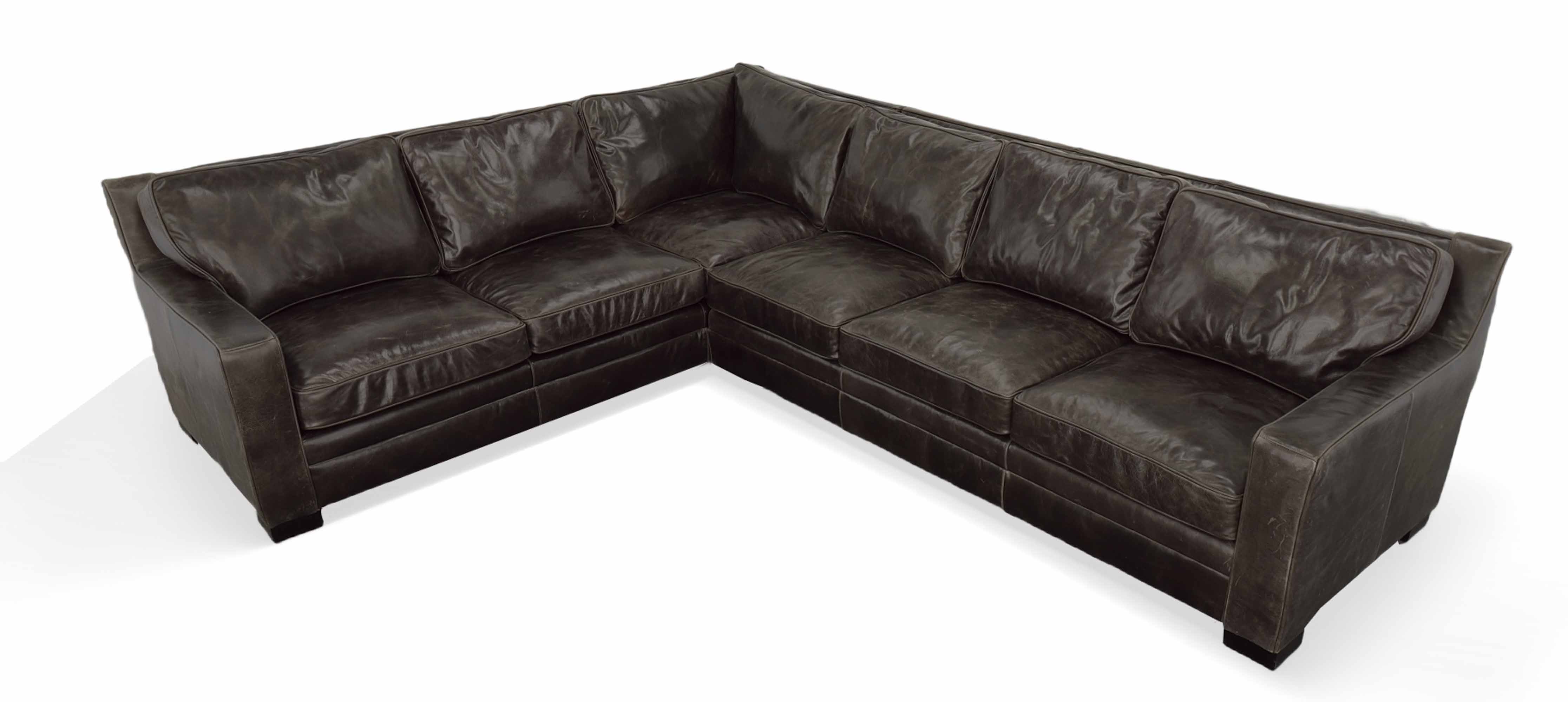 Clark Leather Sectional - Image 3