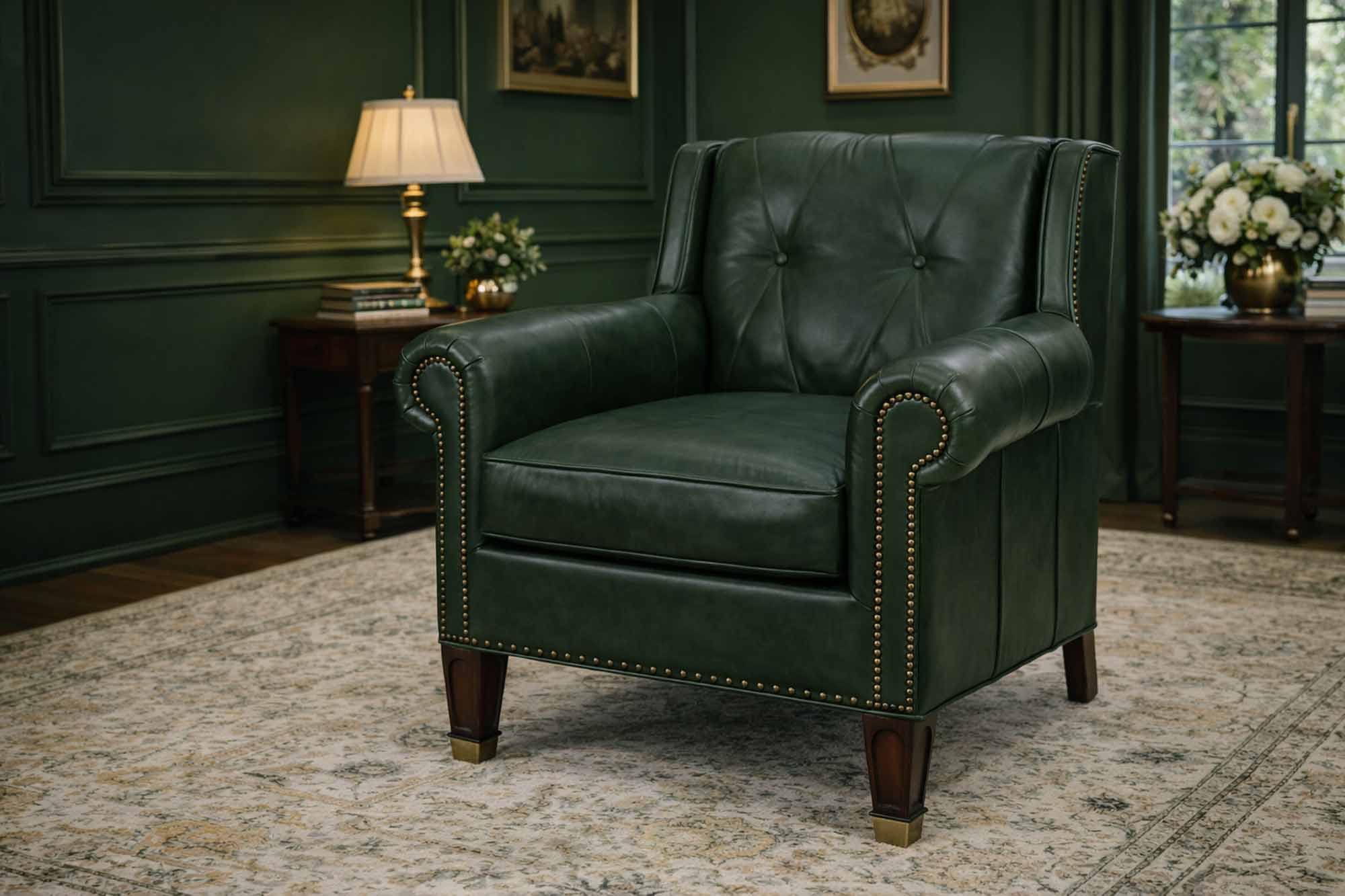 Cleo Leather Chair - Image 5