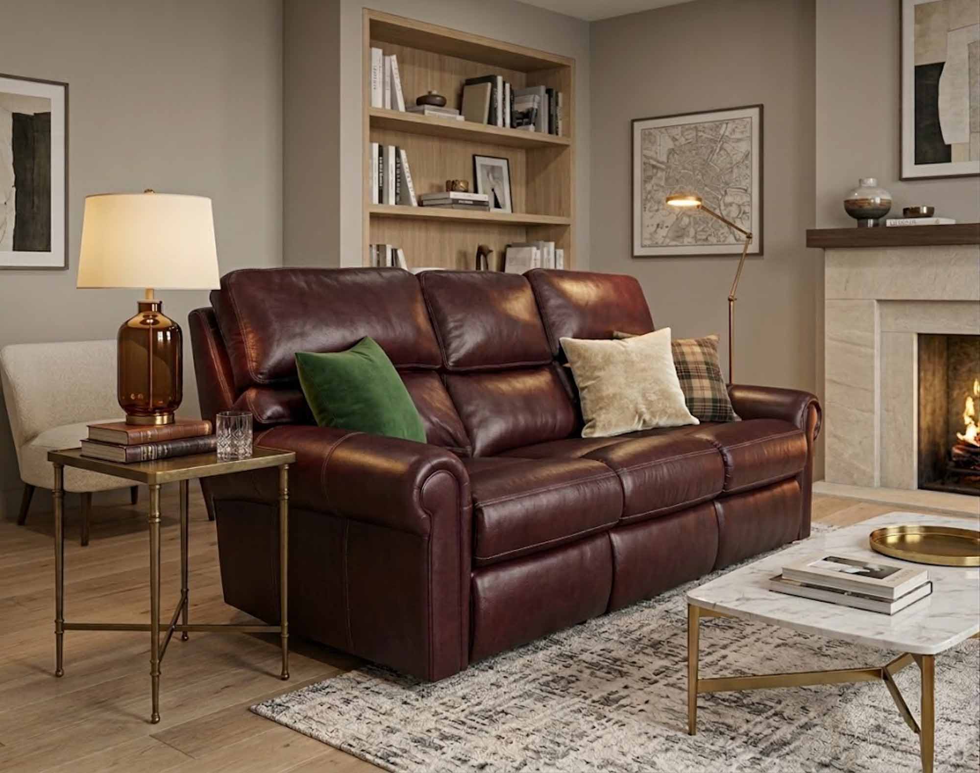 Cornell Leather Reclining Sofa - Image 3