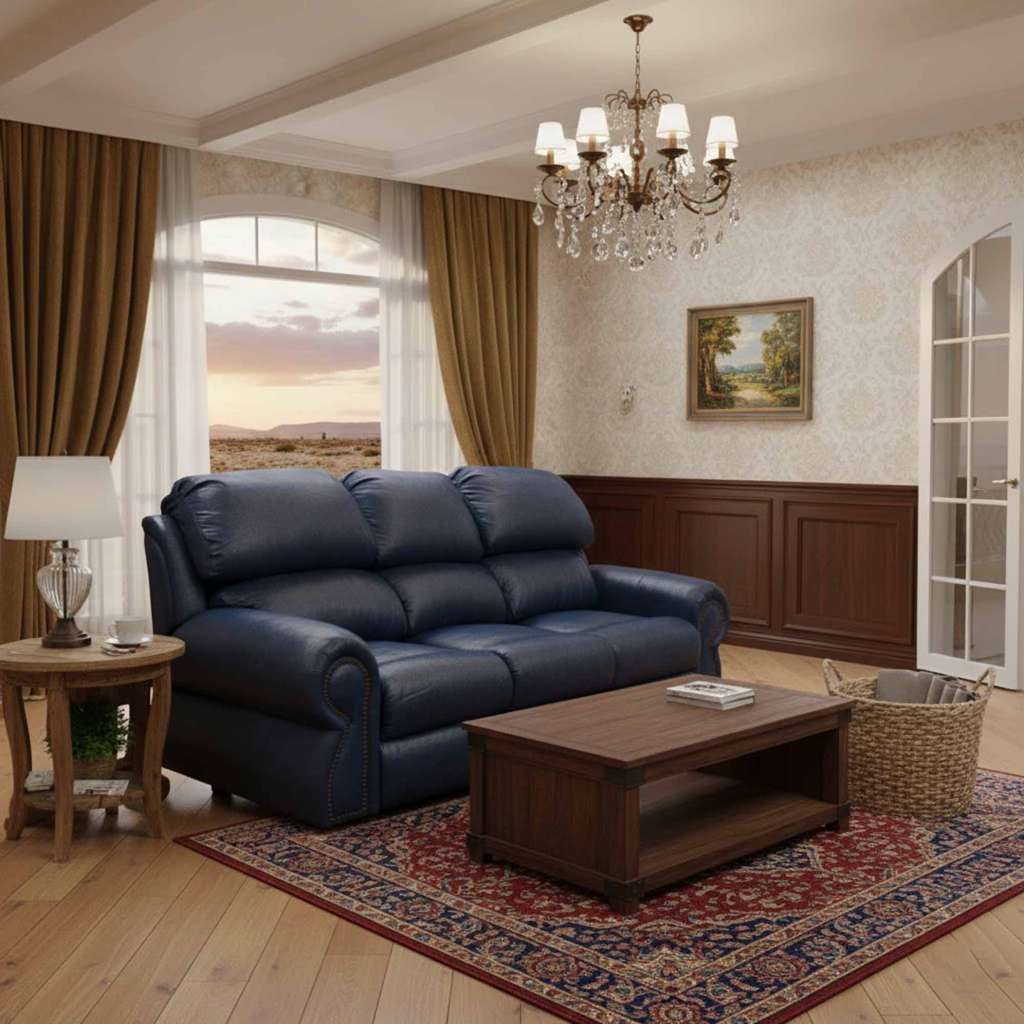 Cortina Leather Reclining Sofa - Image 5