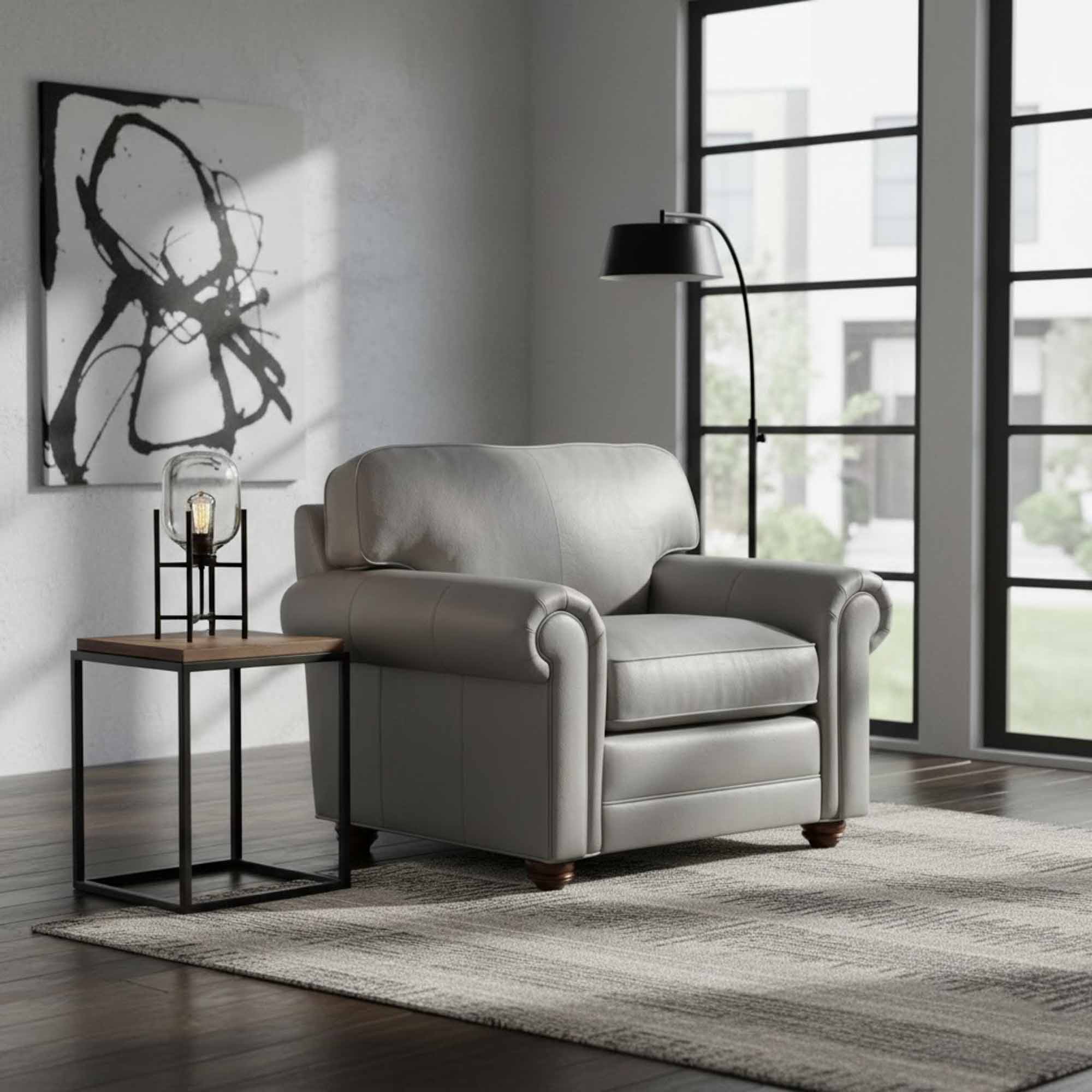 Dalton Leather Chair - Image 4