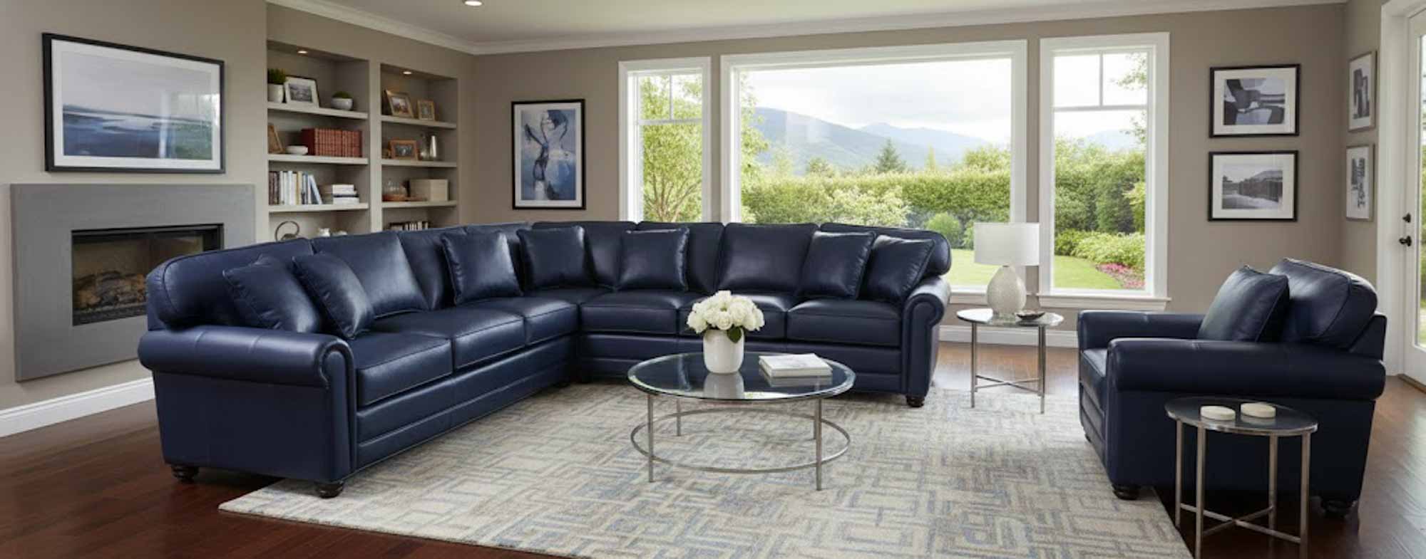 Dalton Leather Sectional - Image 2