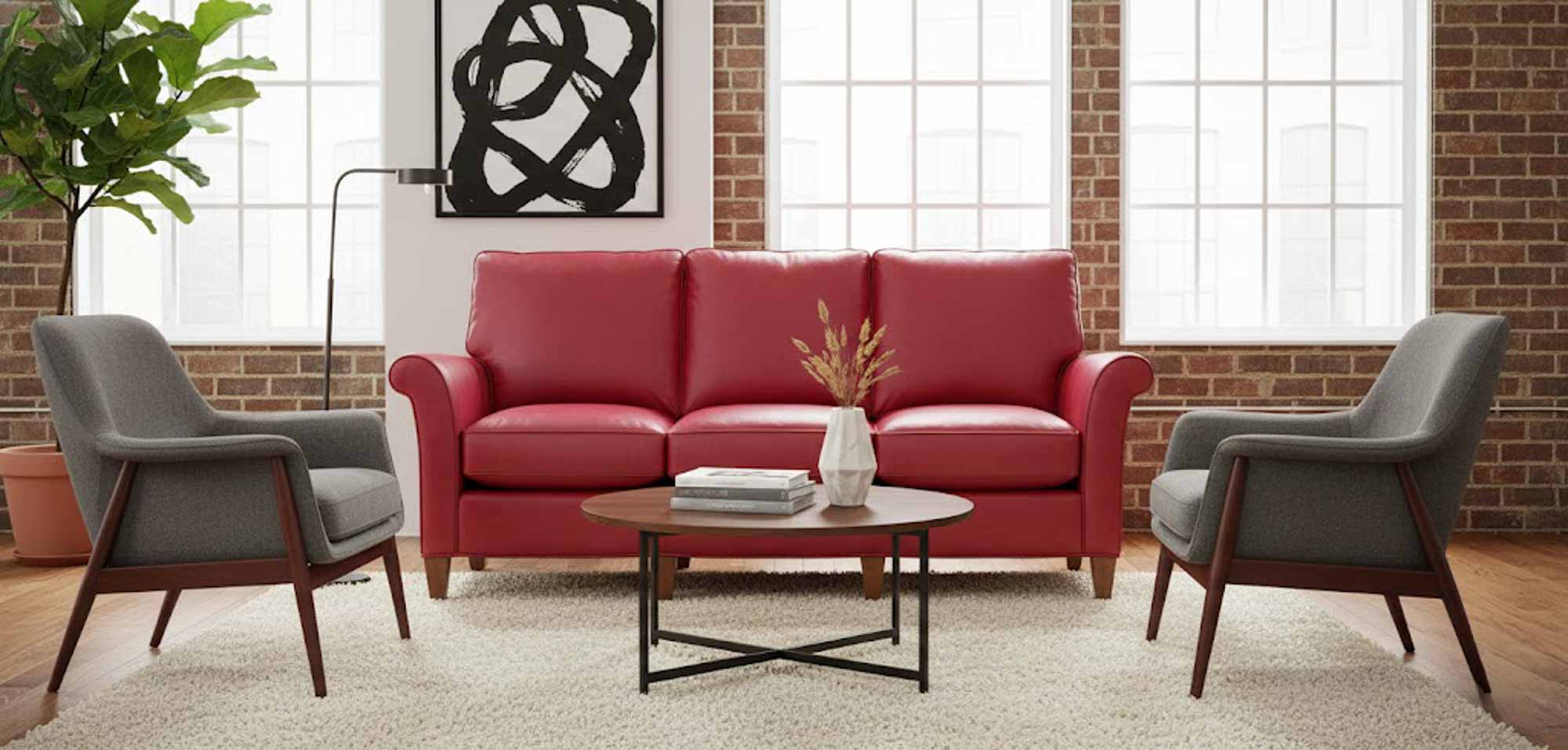 Dino Leather Sofa - Image 6
