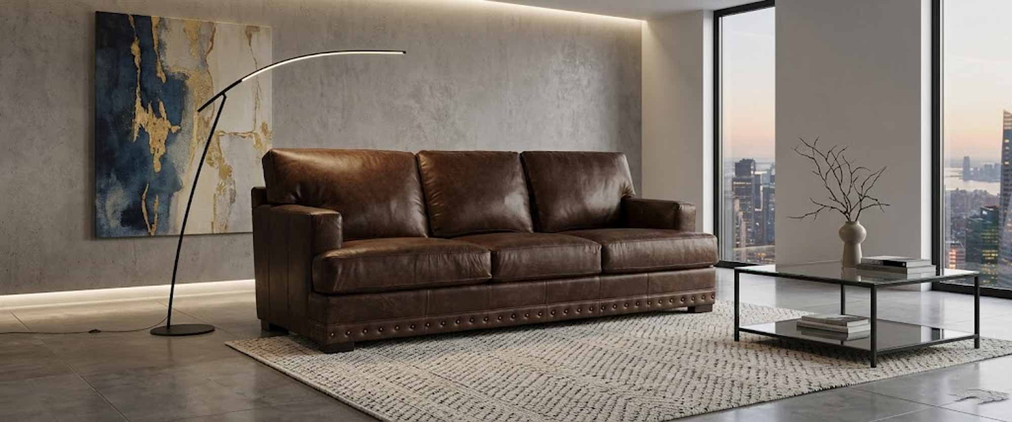 Dolce Leather Sofa - Image 3