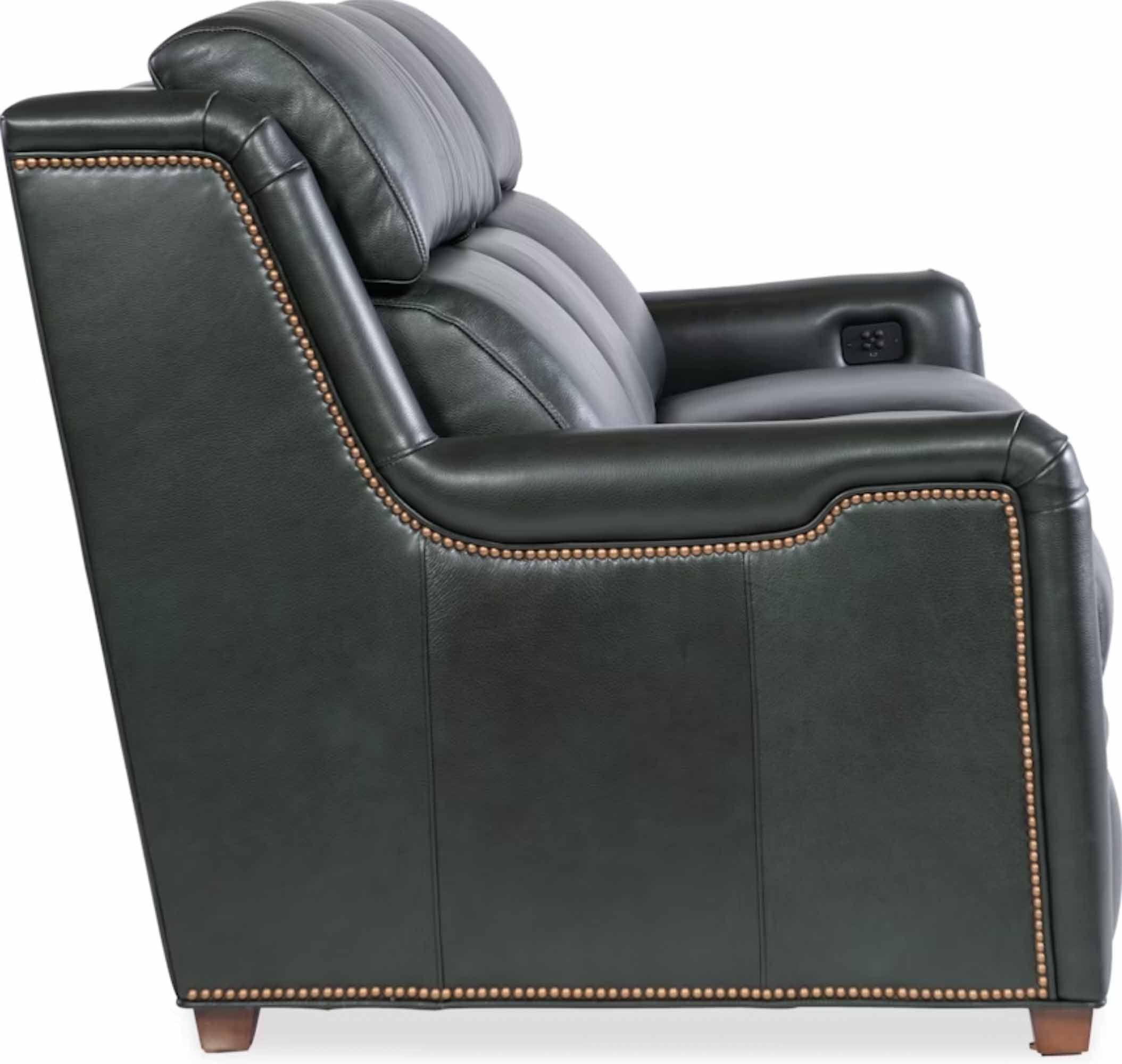 Dominos Leather Power Reclining Sofa With Articulating Headrest - Image 10