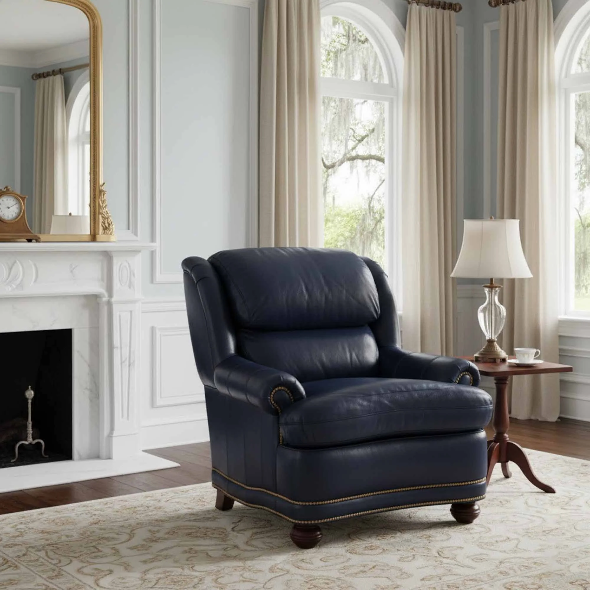Ellis Leather Chair - Image 3
